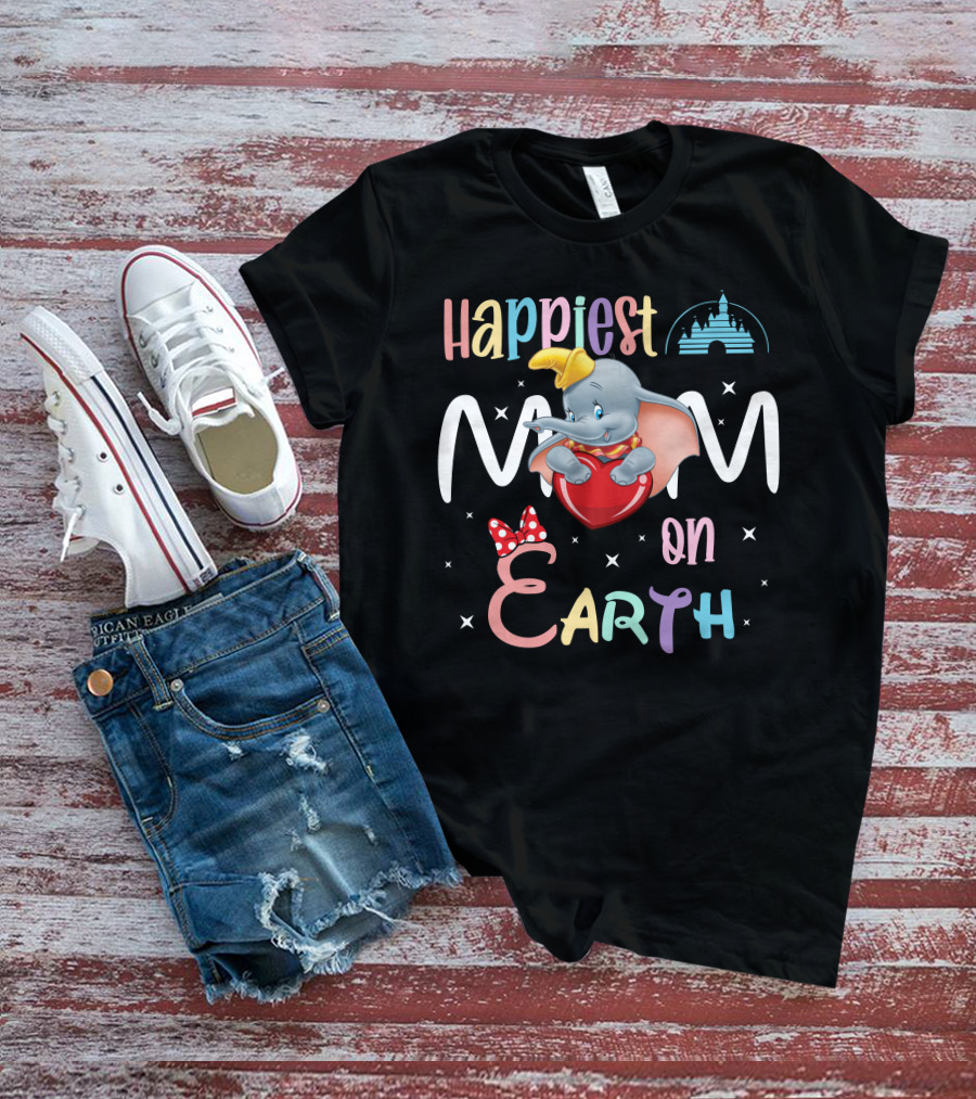 Happiest Mom On Earth Dumbo T-Shirt
