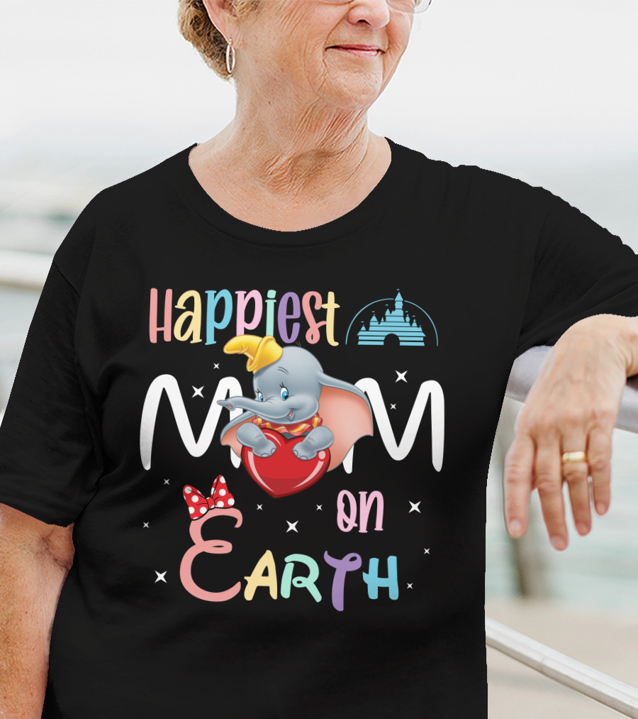 Happiest Mom On Earth Dumbo T-Shirt