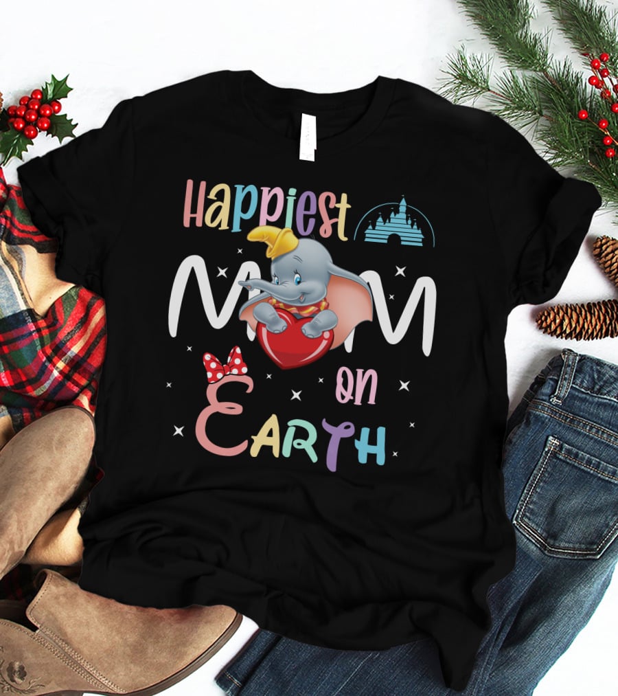 Happiest Mom On Earth Dumbo T-Shirt