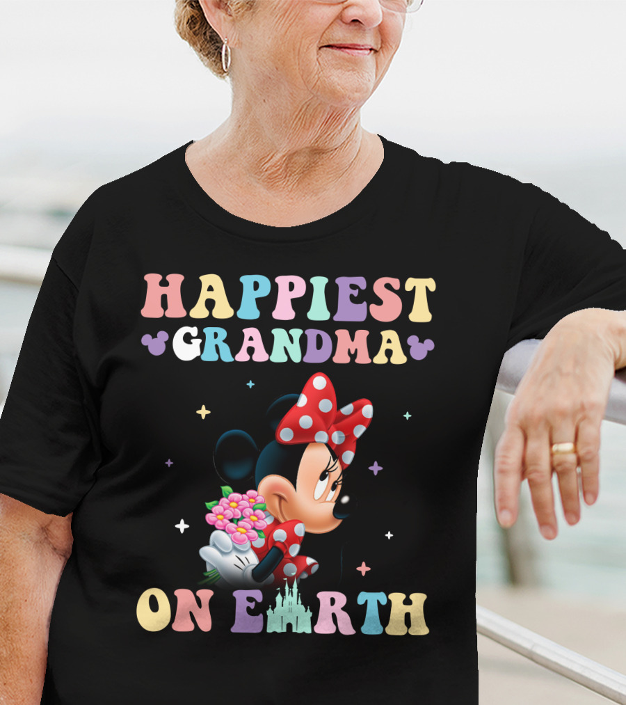 Happiest Grandma On Earth Minnie T-Shirt