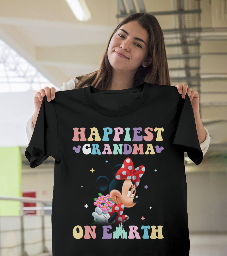 Happiest Grandma On Earth Minnie T-Shirt