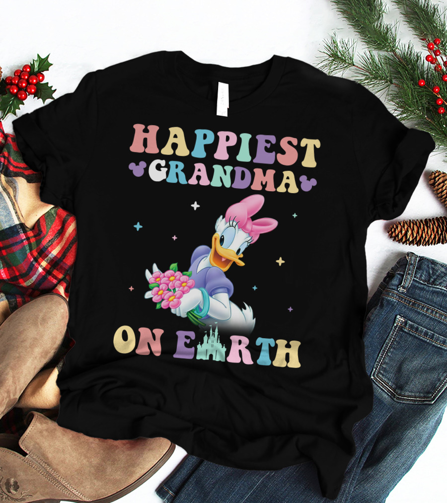 Happiest Grandma On Earth Daisy Duck Disney T-Shirt