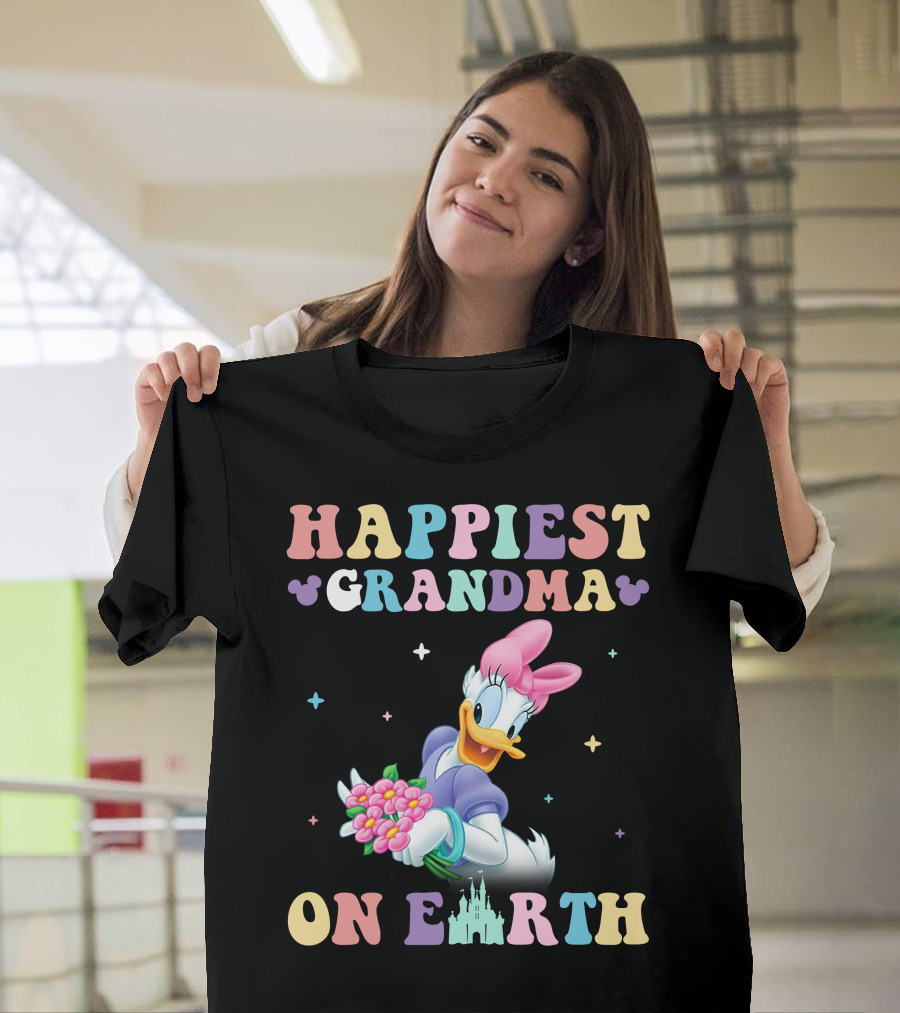 Happiest Grandma On Earth Daisy Duck Disney T-Shirt