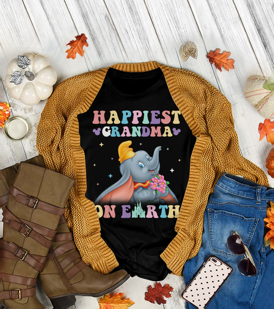 Dumbo Happiest Grandma On Earth T-Shirt