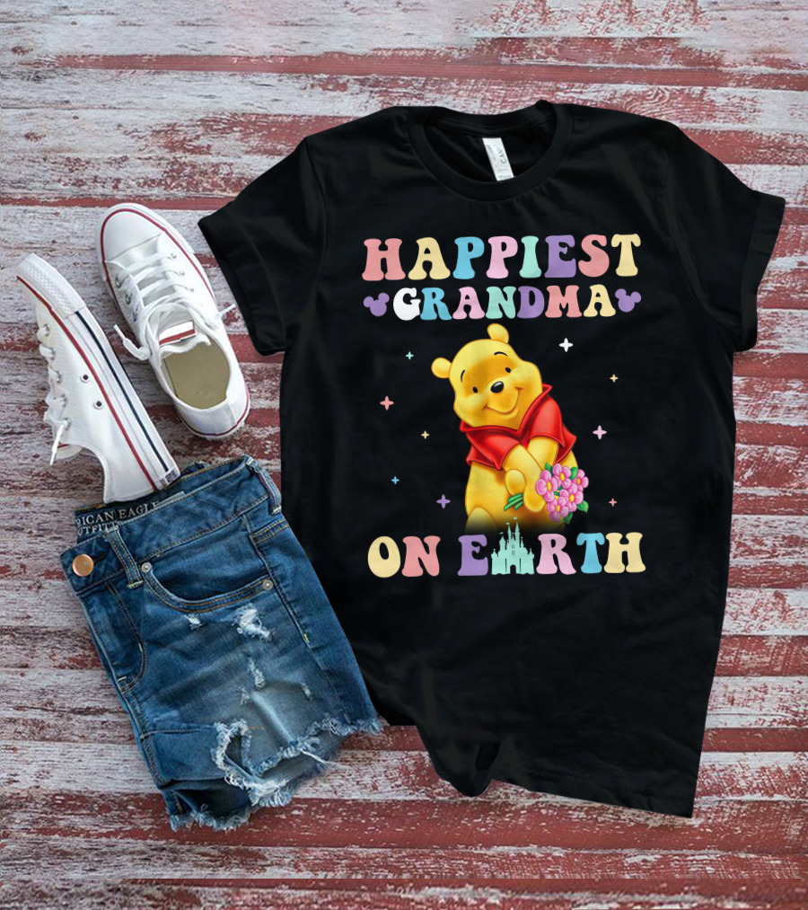 Happiest Grandma On Earth Winnie The Pooh Disney T-Shirt