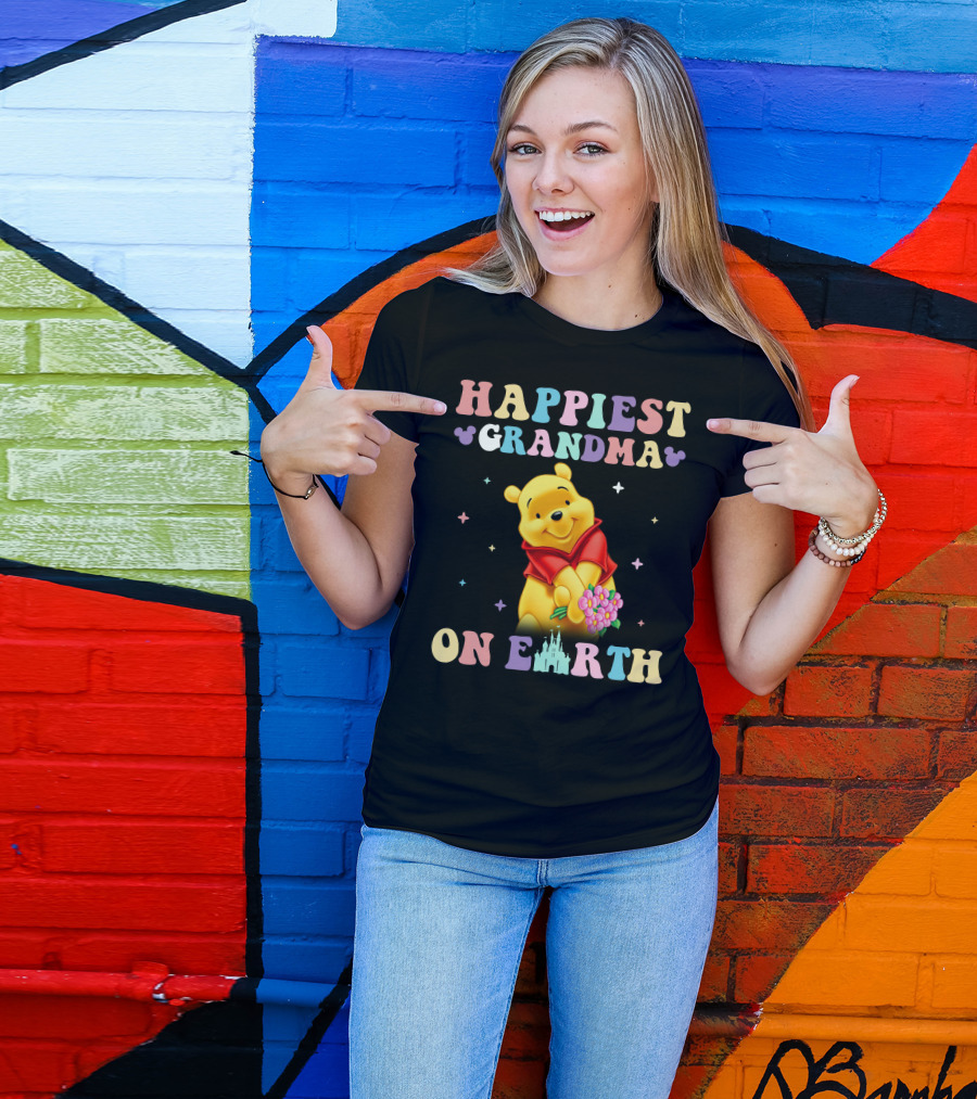 Happiest Grandma On Earth Winnie The Pooh Disney T-Shirt