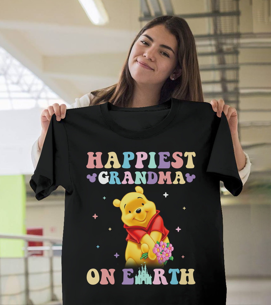 Happiest Grandma On Earth Winnie The Pooh Disney T-Shirt
