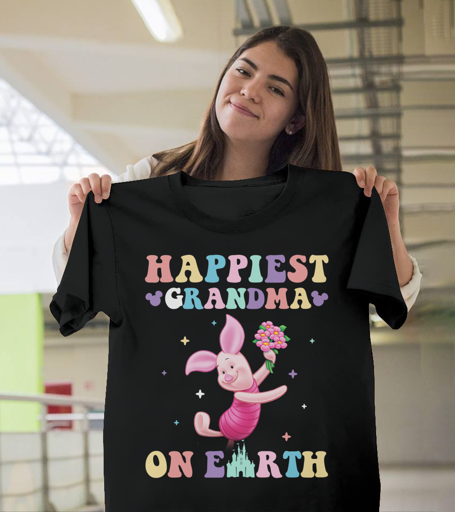Happiest Grandma On Earth Piglet T-Shirt