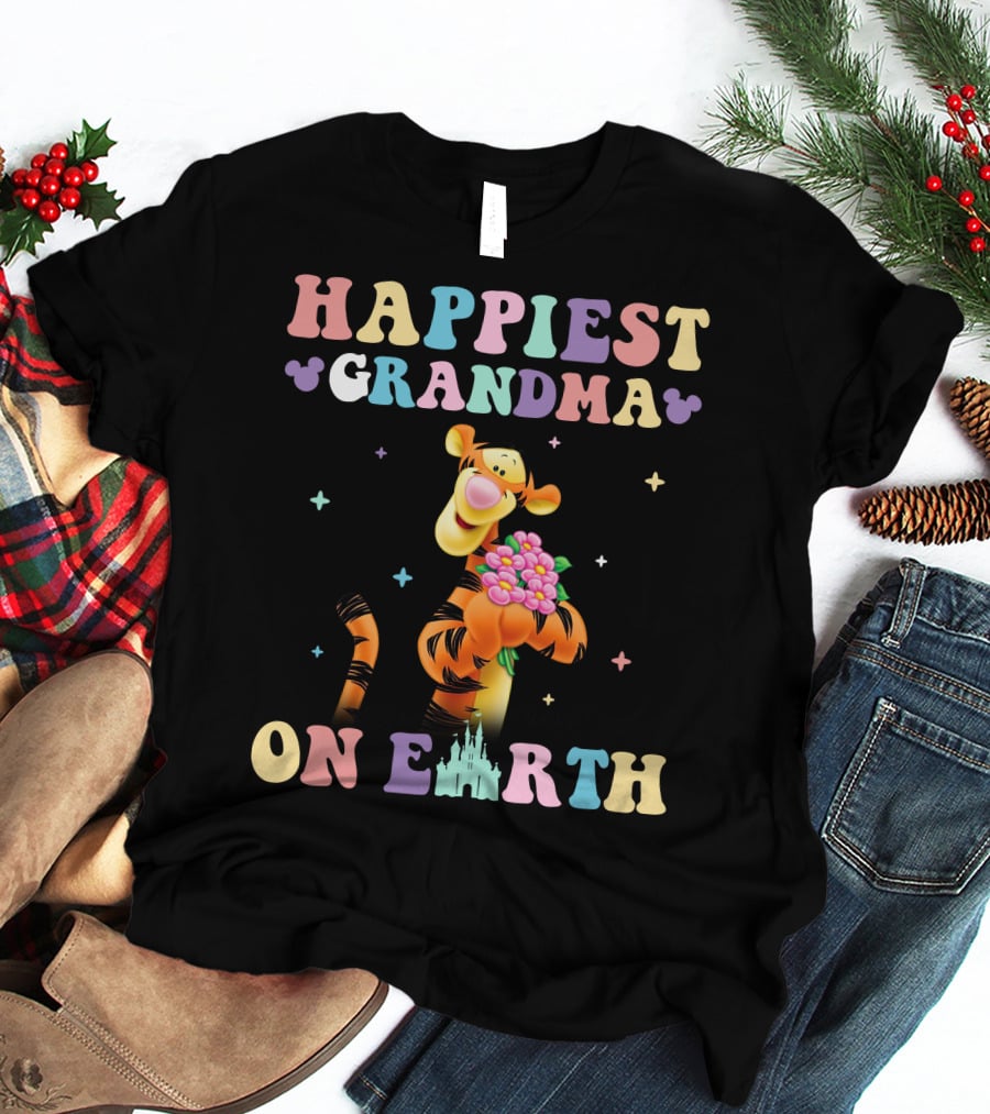 HAPPIEST GRANDMA ON EARTH TIGGER DISNEY T-Shirt