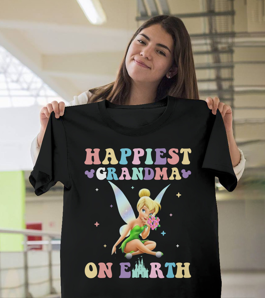 Happiest Grandma On Earth Tinkerbell T-Shirt