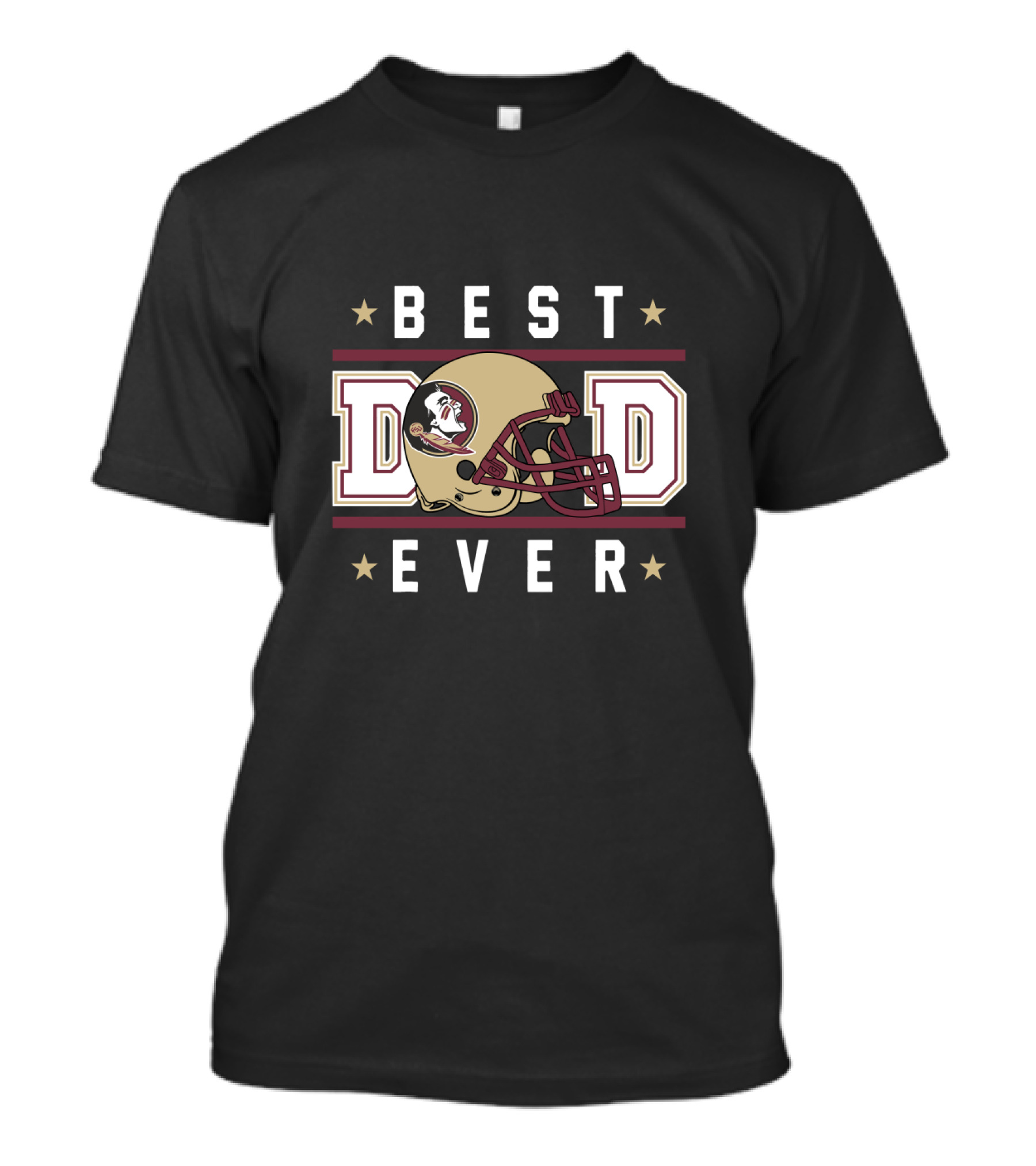 Best Dad Ever Florida State Seminoles Helmet T-Shirt