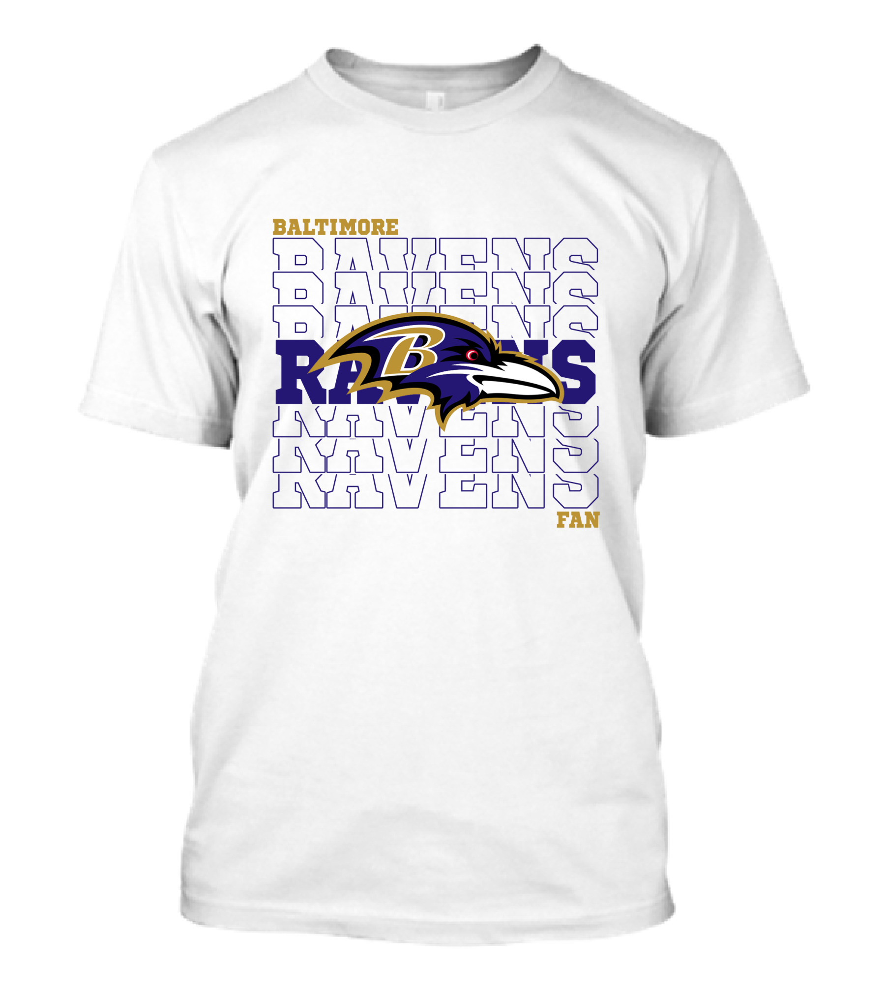 Baltimore Ravens Fan Ravens Ravens Ravens Ravens Ravens Ravens T-Shirt