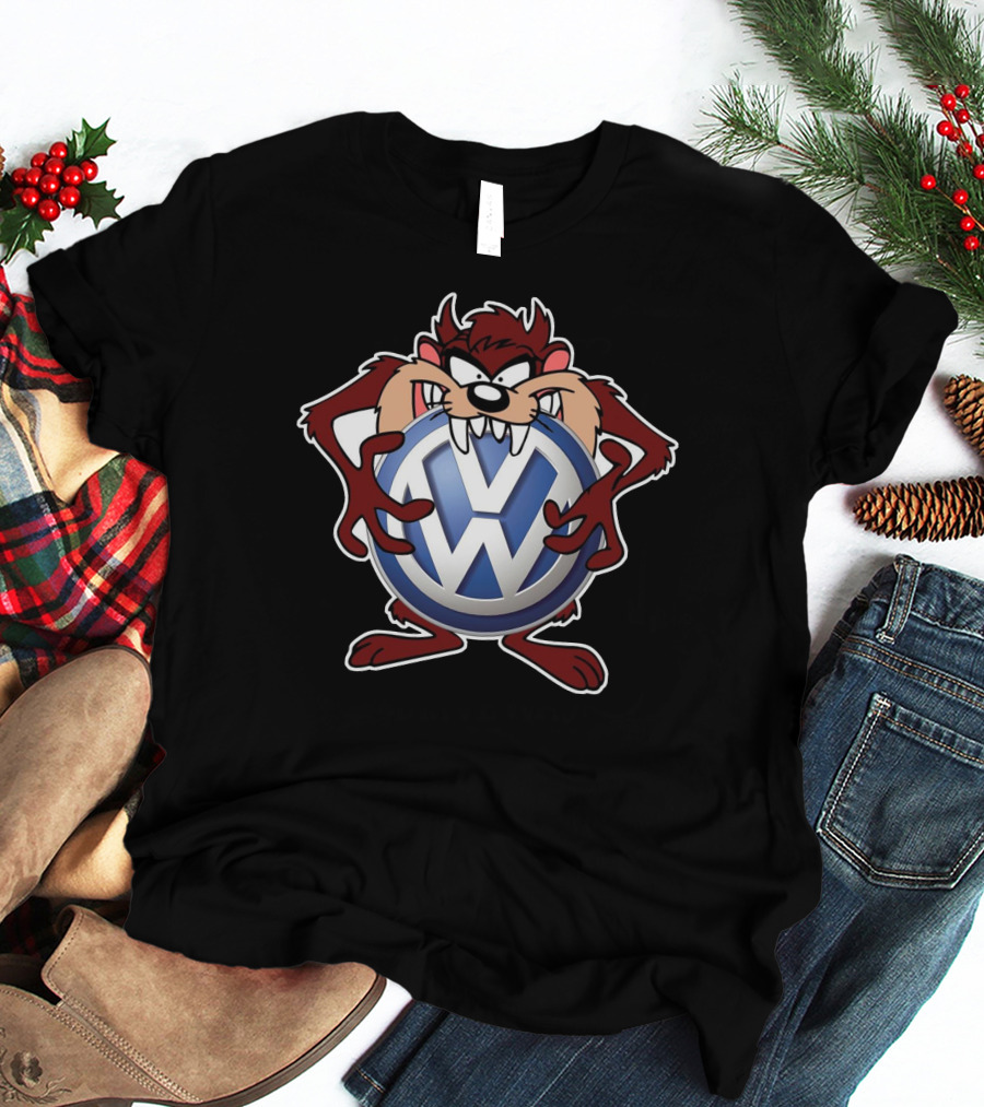 Volkswagen Logo With Taz Character T-Shirt