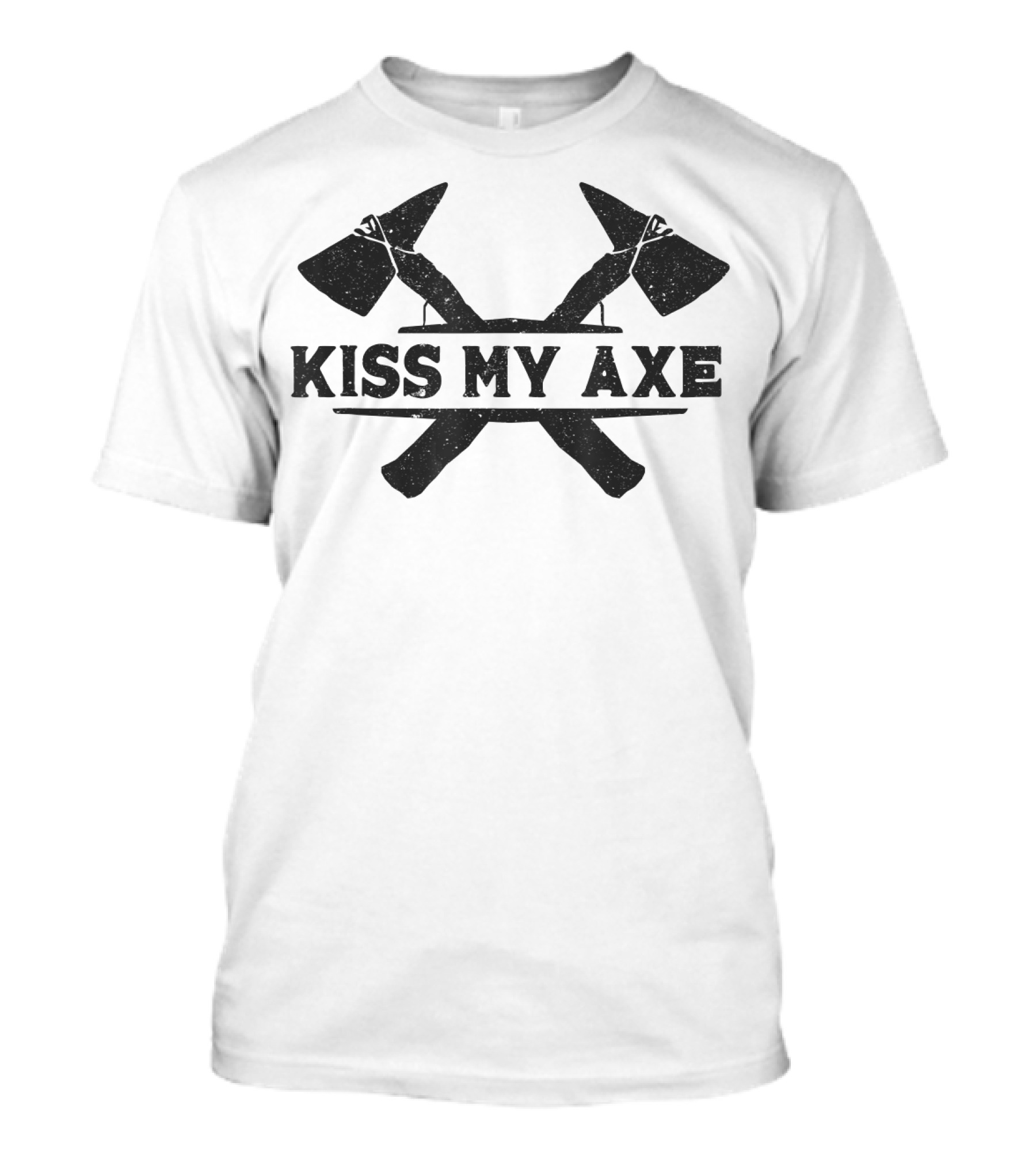 Kiss My Axe Vintage Hatchet Axe Throwing T-Shirt