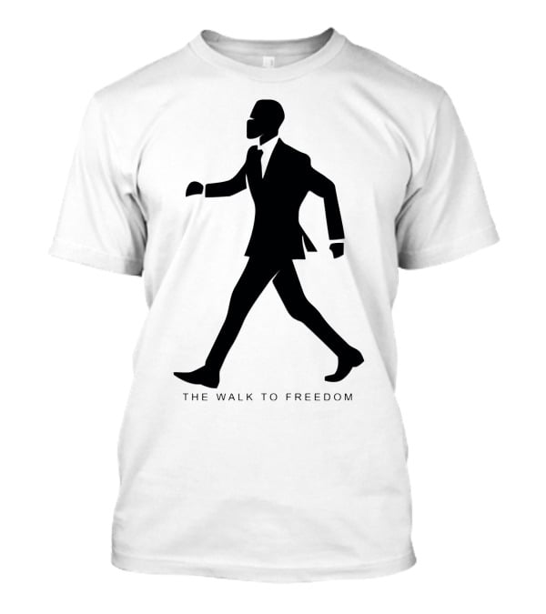 The Walk To Freedom Silhouette Figure In Motion T-Shirt