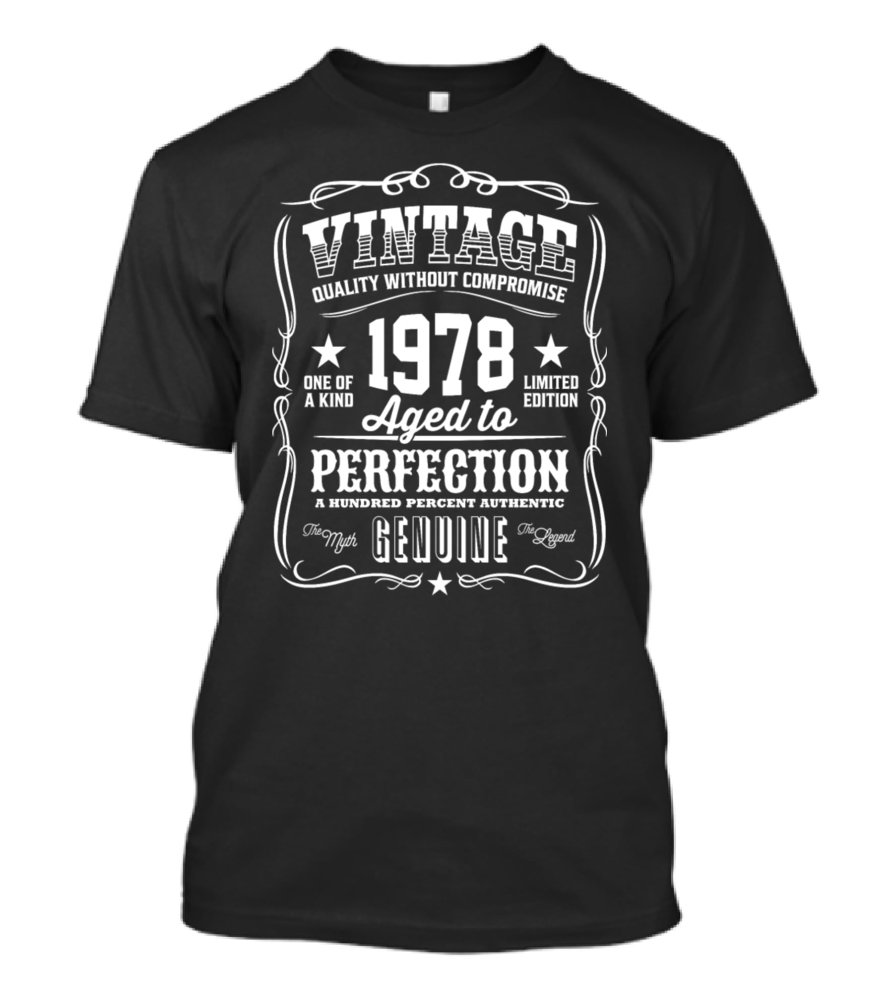 Vintage 1978 Aged To Perfection Retro Classic T-Shirt