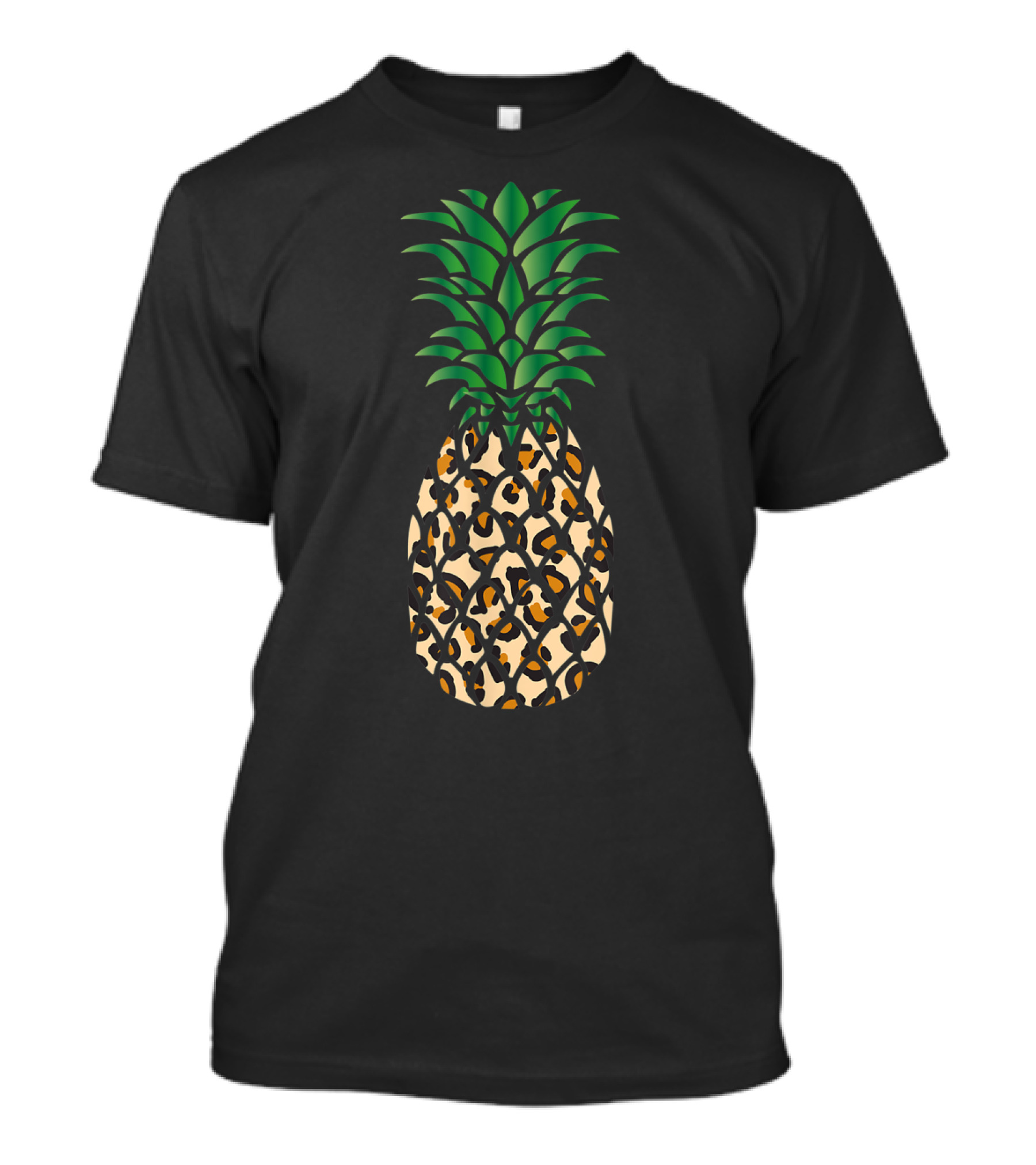 Cheetah Print Pineapple Fun Tropical T-Shirt