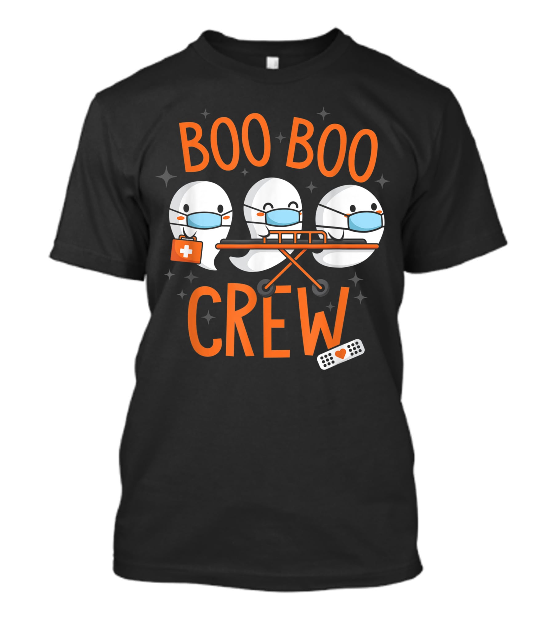 Boo Boo Crew Ghost Doctor Paramedic Nurse Halloween Costume T-Shirt