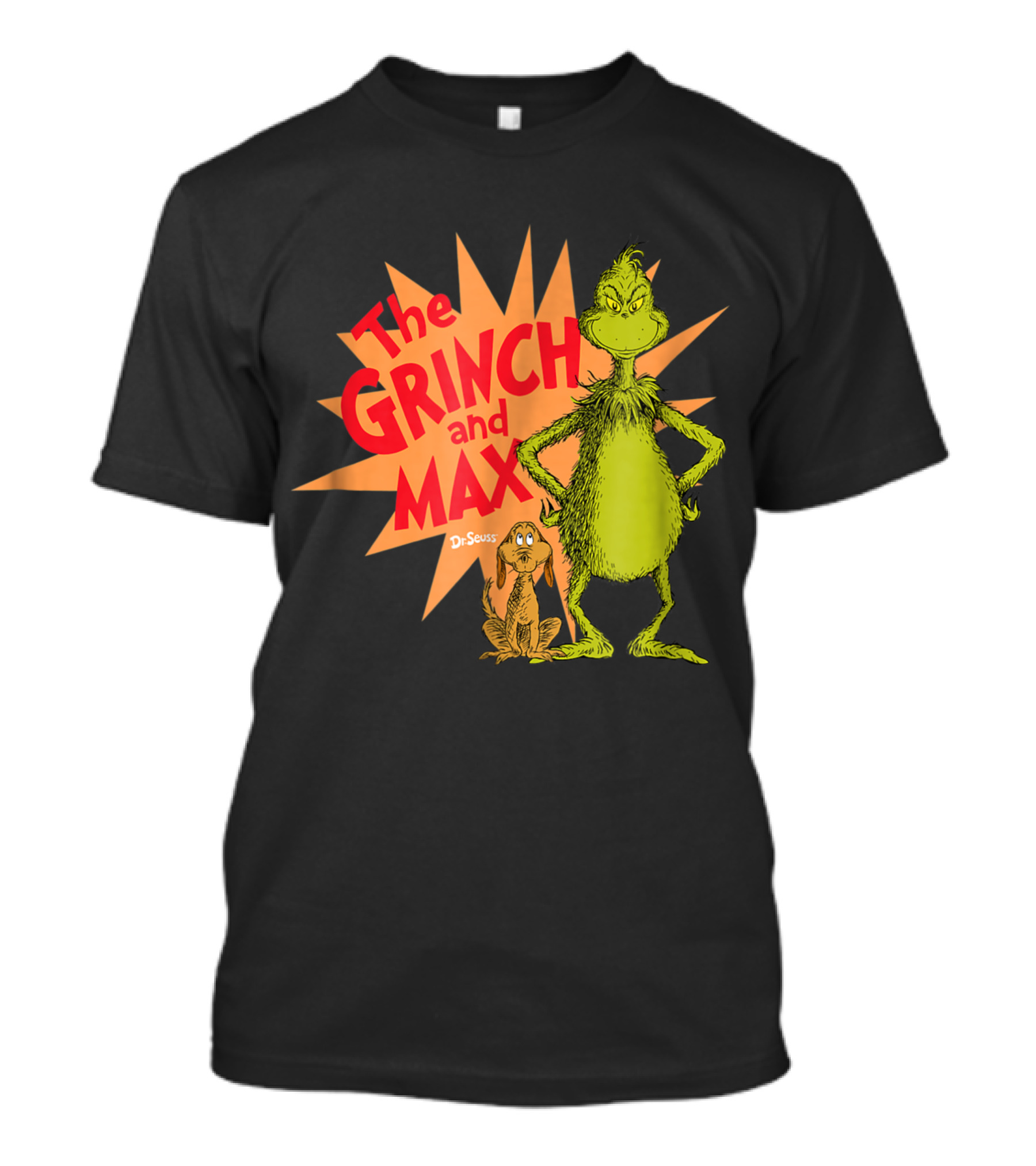 The Grinch And Max Dr. Seuss Burst T-Shirt