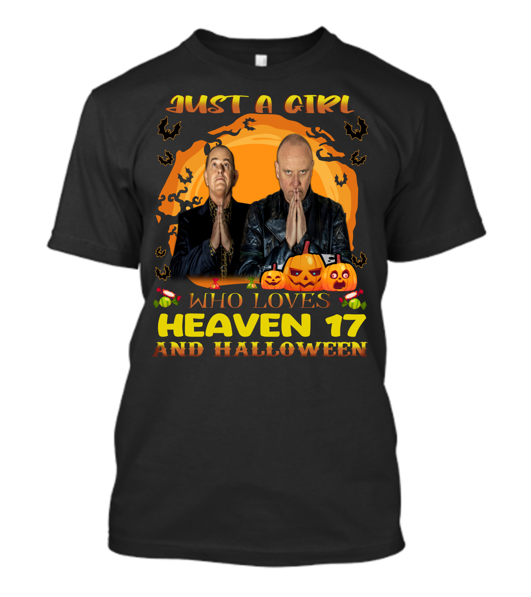 Just A Girl Who Loves Heaven 17 And Halloween T-Shirt
