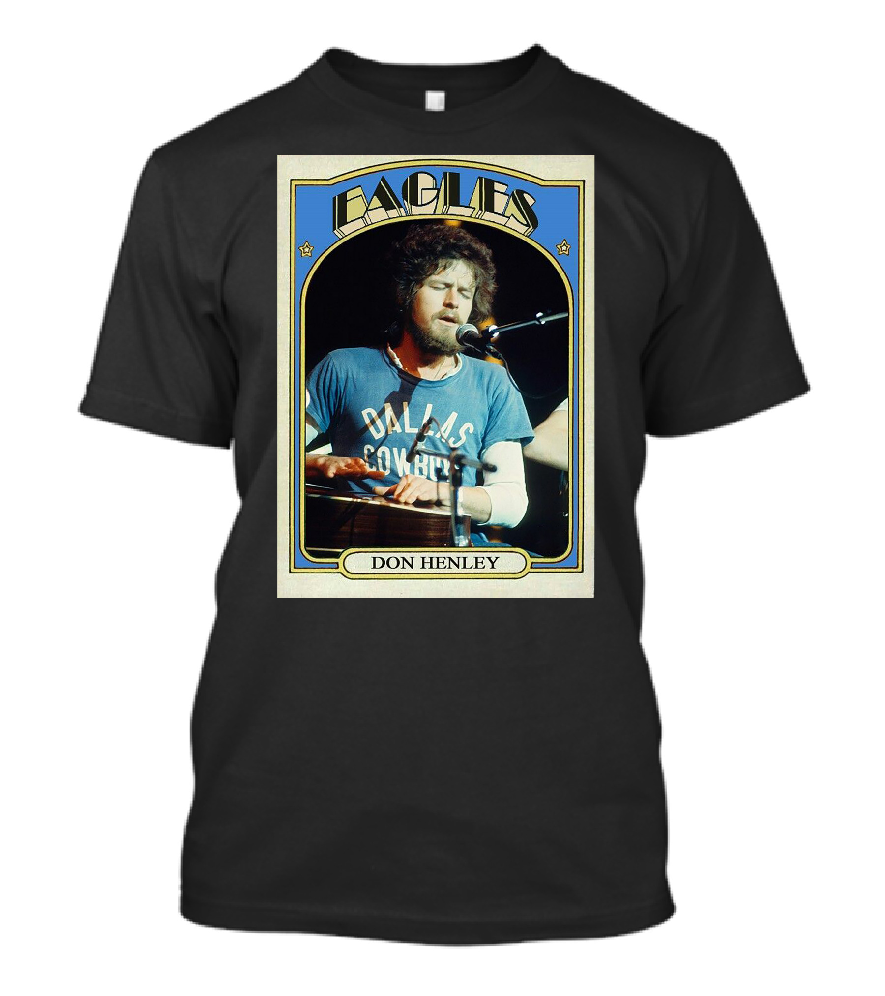 Eagles Don Henley Vintage Dallas Cowboys Card T-Shirt