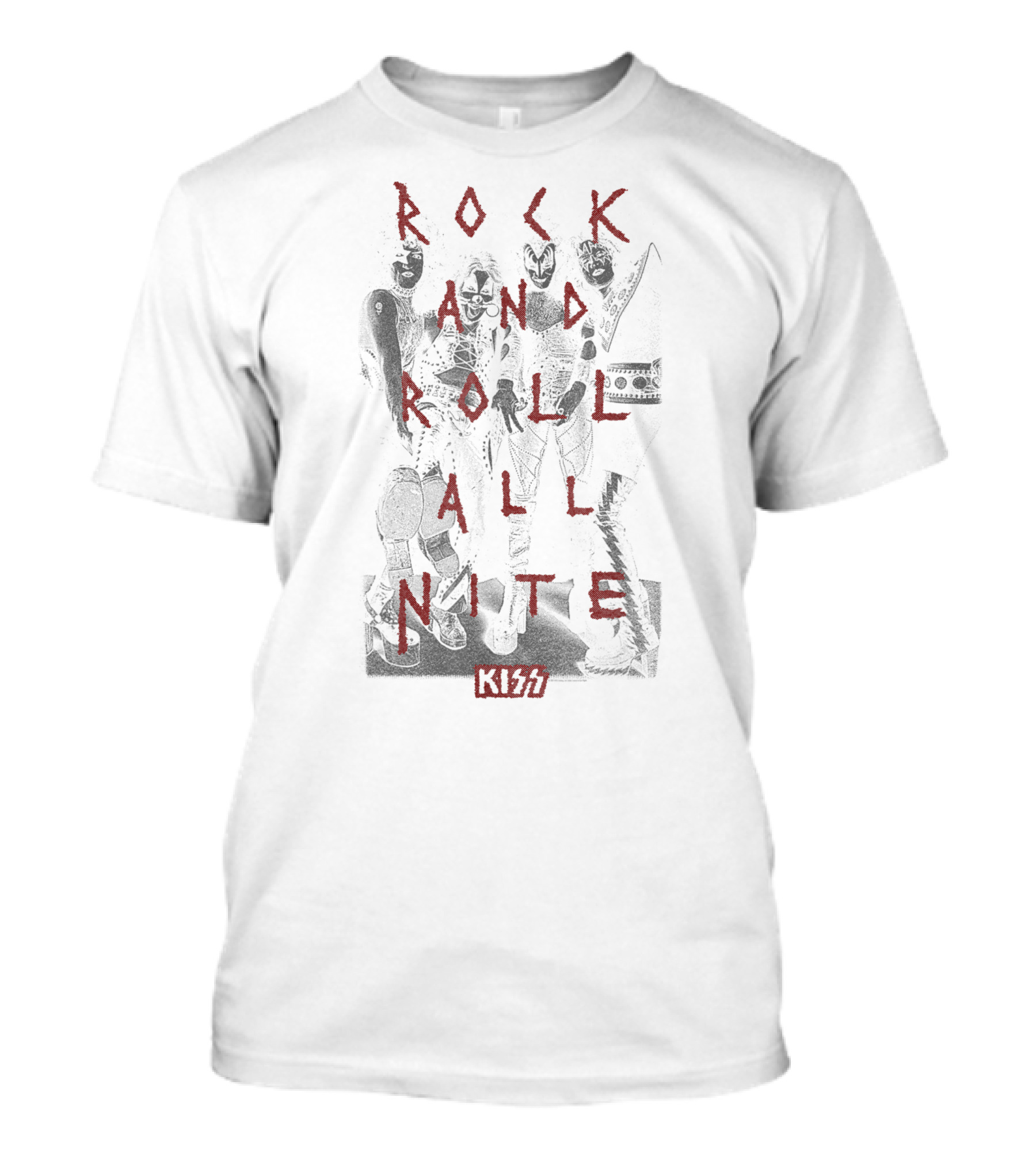 KISS Rock And Roll All Nite Blood Lyric T-Shirt