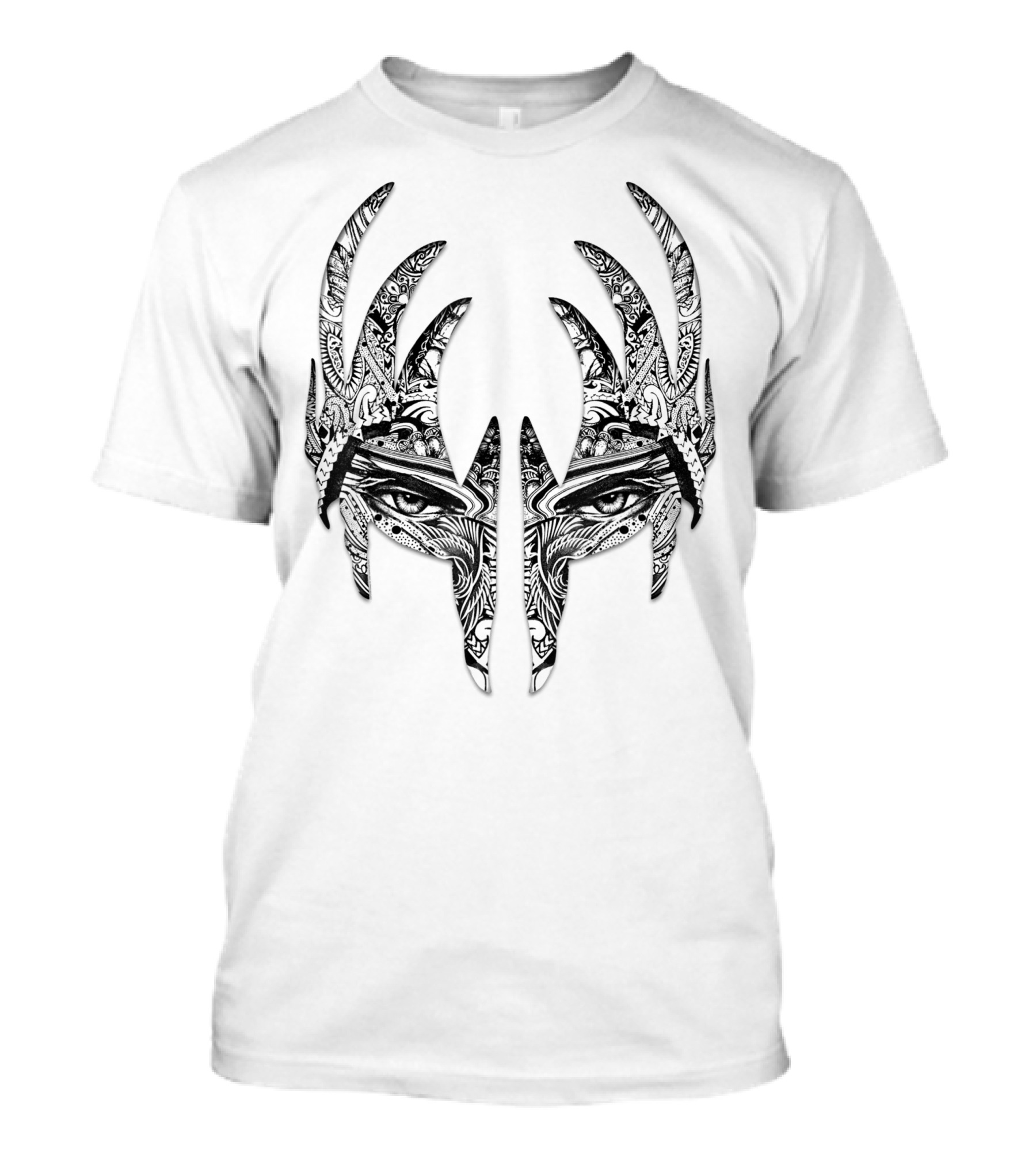 KISS Tribal Demon Mask Face T-Shirt