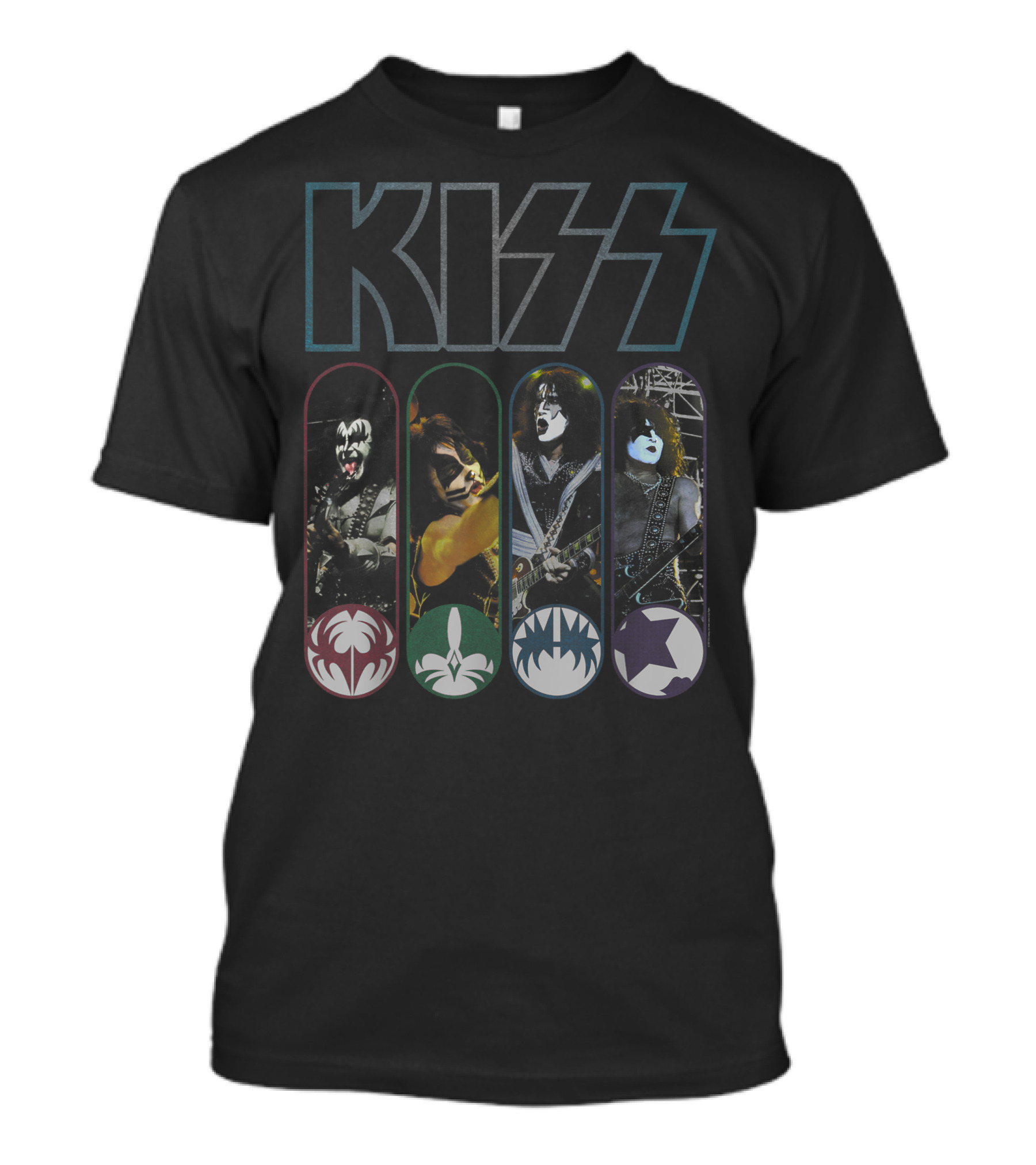 KISS Worldwide Band Members Iconic Makeup T-Shirt