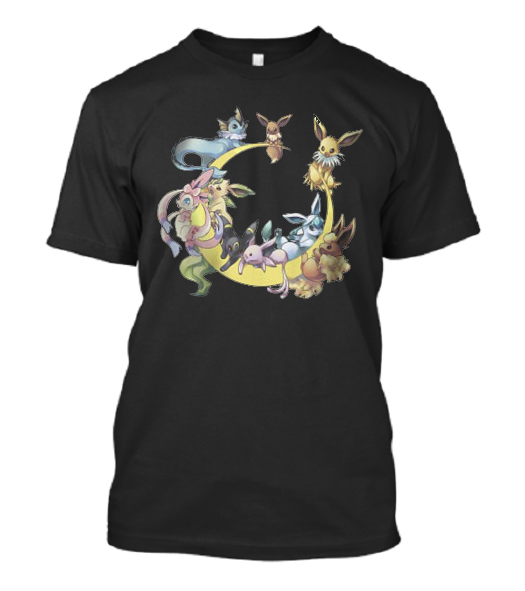 Eevee Evolutions Circle - Cool Pokemon T-Shirt