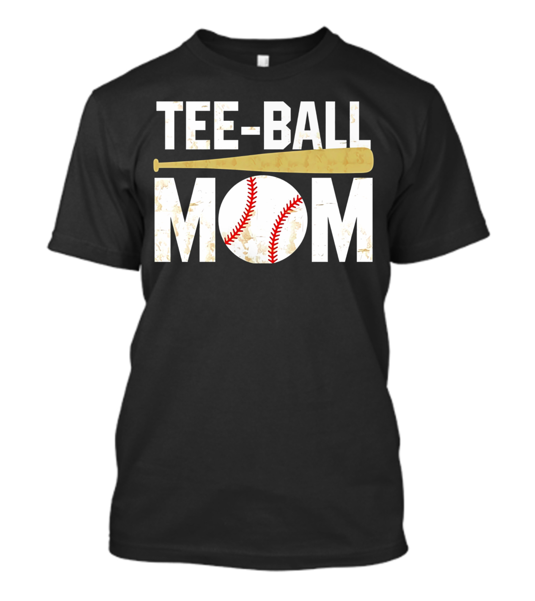 Tee-Ball Mom Baseball Softball Mama Tball Supporter T-Shirt