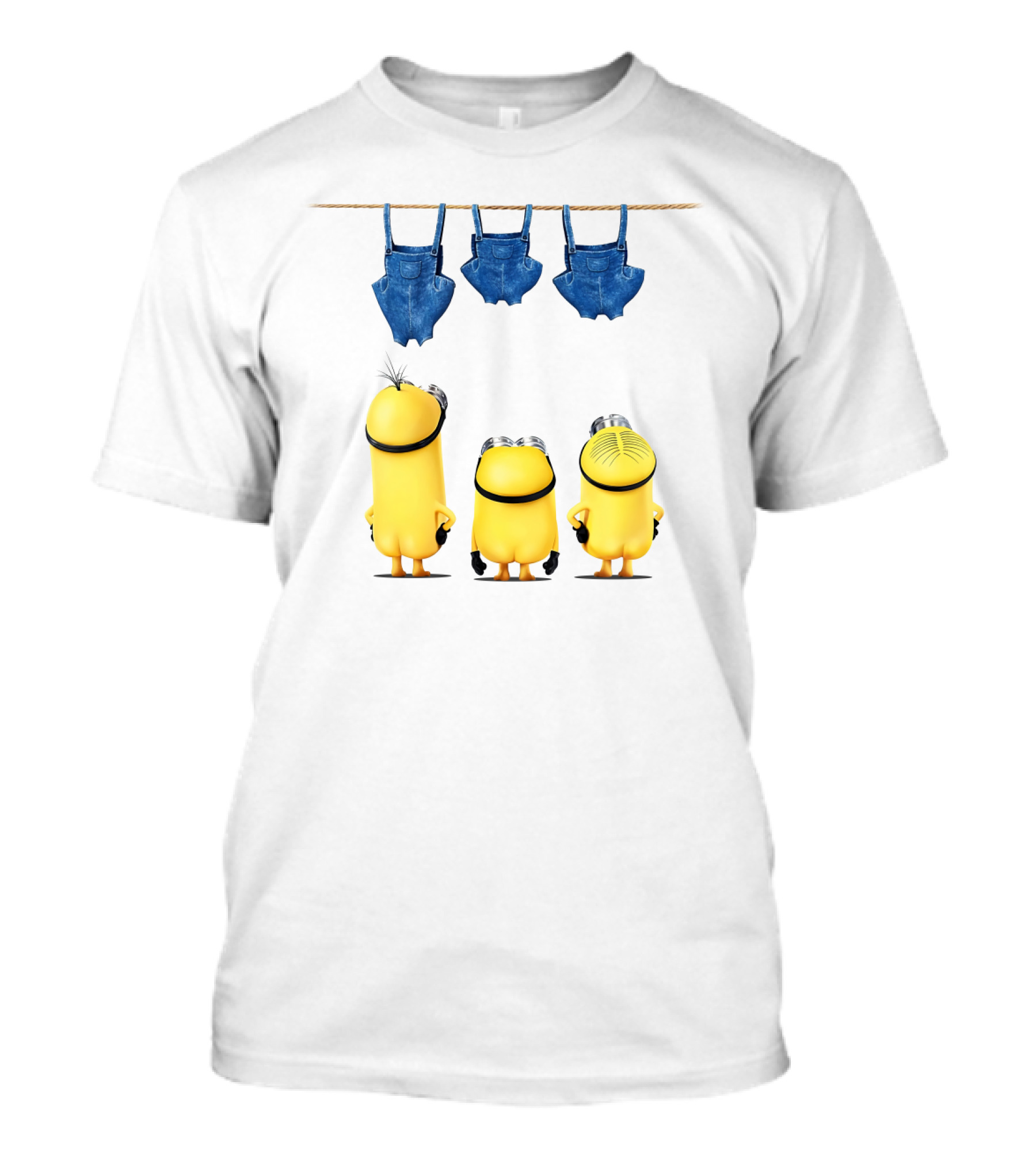 Minions Overalls Laundry Scene Despicable Me Fans T-Shirt