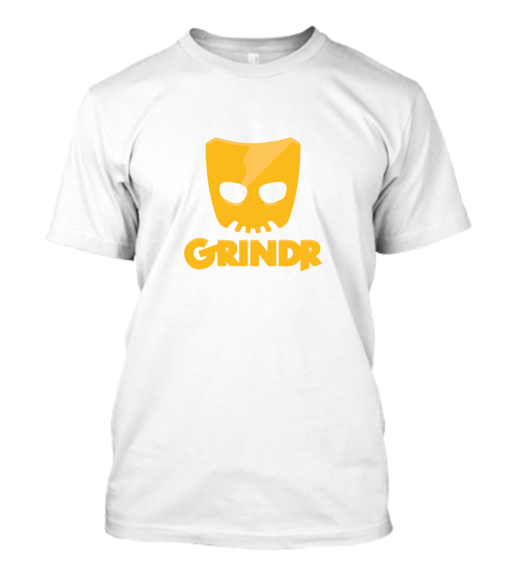 Grindr Bold Yellow Mask T-Shirt