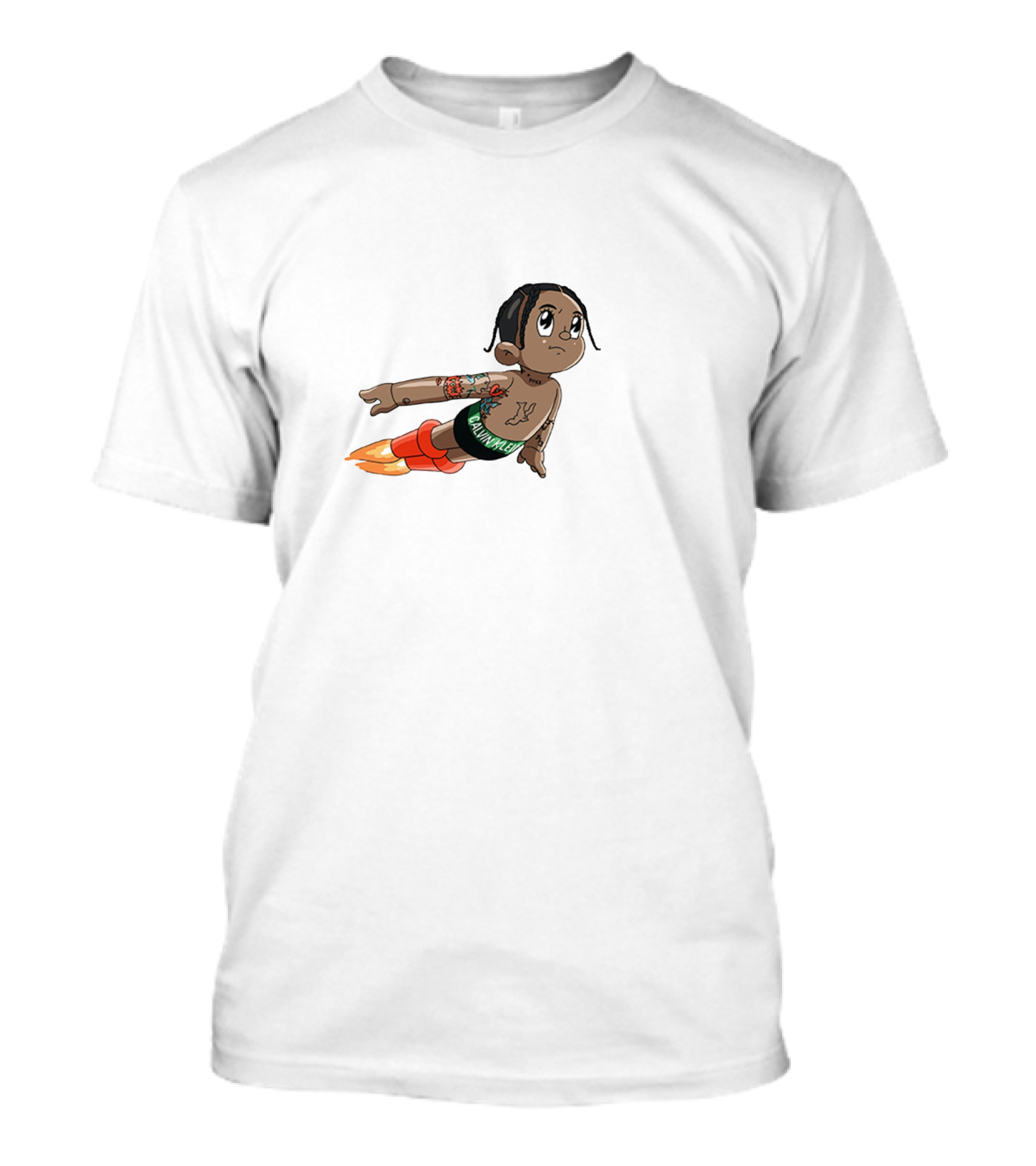 Don Toliver Cartoon Character Flying With Rocket Boots T-Shirt