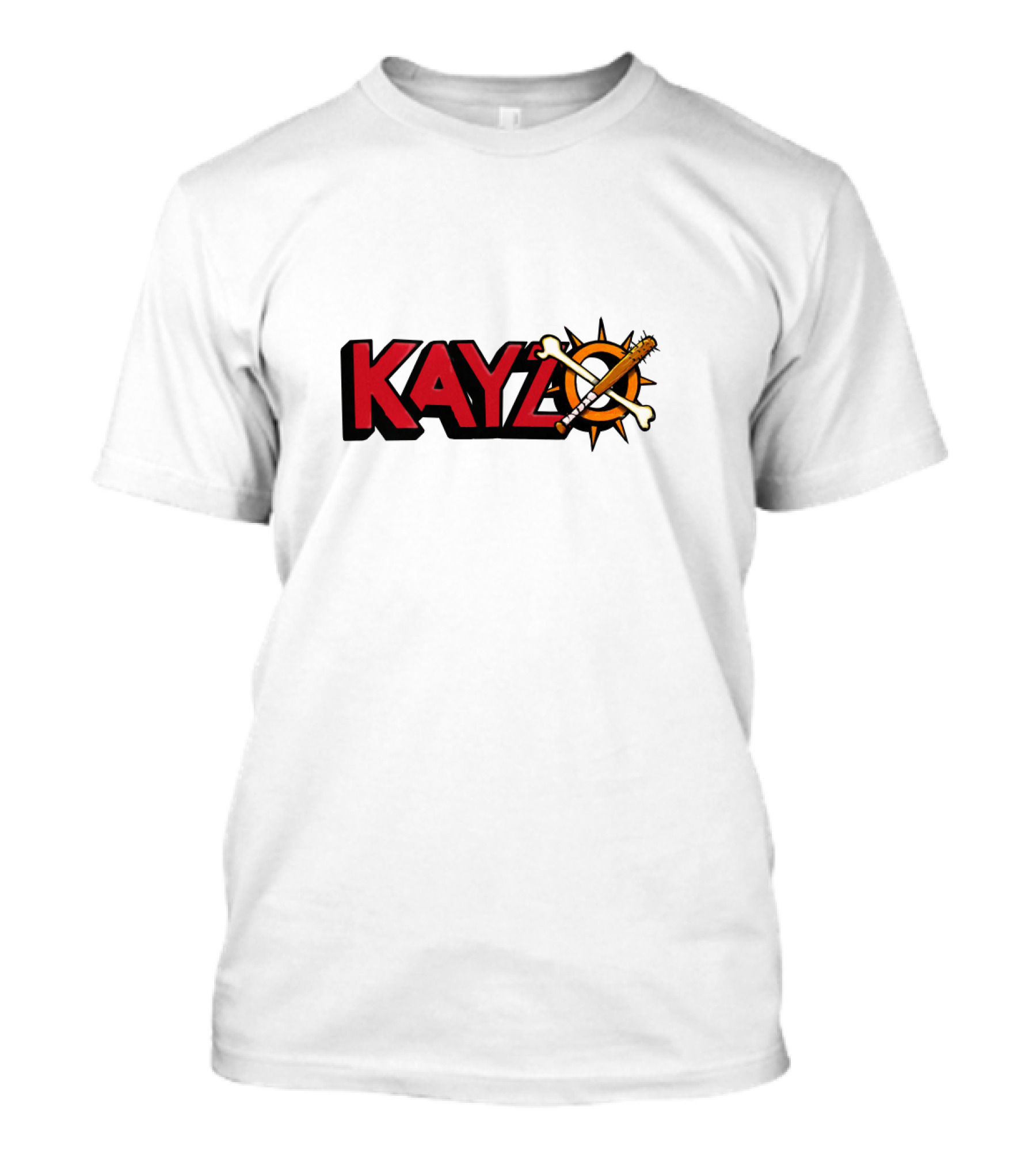 KAYZO Bones And Bat Symbol With Compass T-Shirt