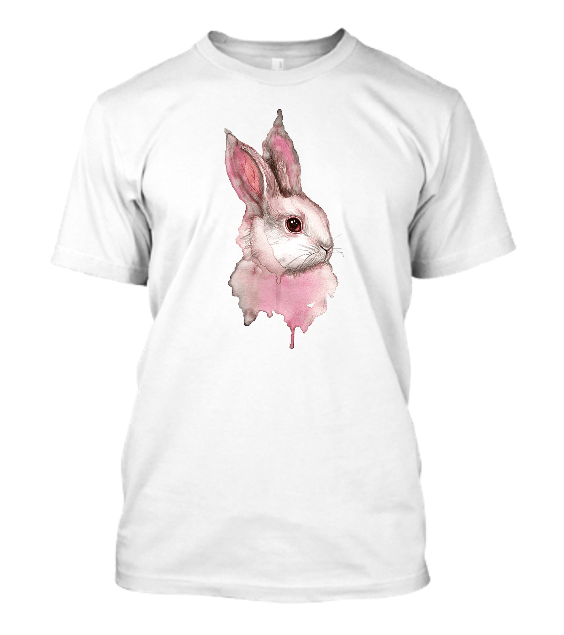 Hare 6s Watercolor Rabbit Dripping T-Shirt