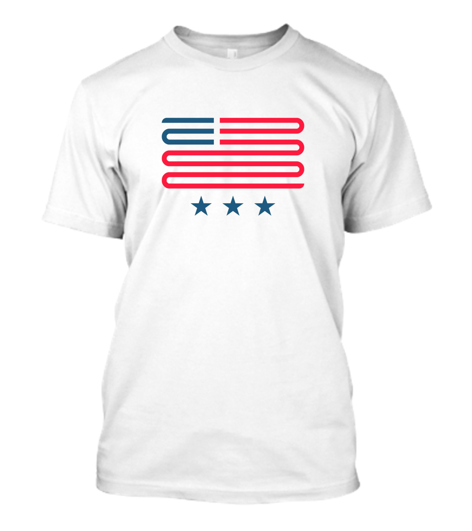 American Flag Three Stars Stripes USA Flag T-Shirt