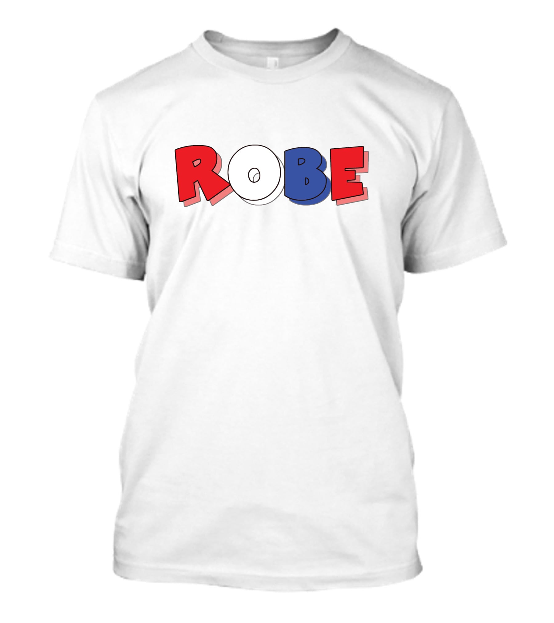 ROBE Red White Blue Bold Letters T-Shirt