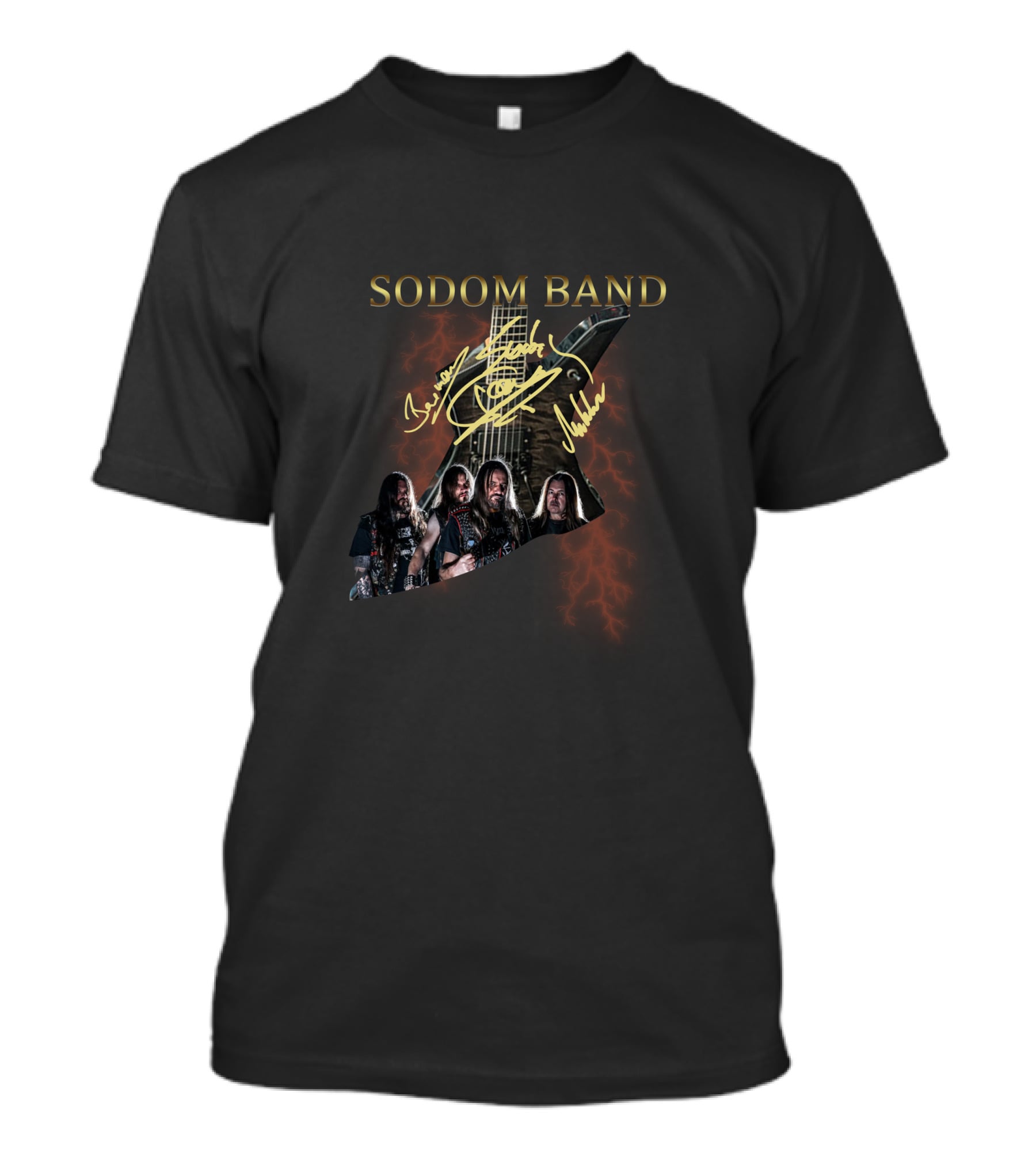 Sodom Band Guitar And Members T-Shirt