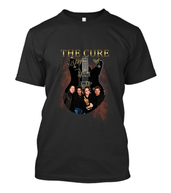 The Cure Guitar With Band Members Classic T-Shirt