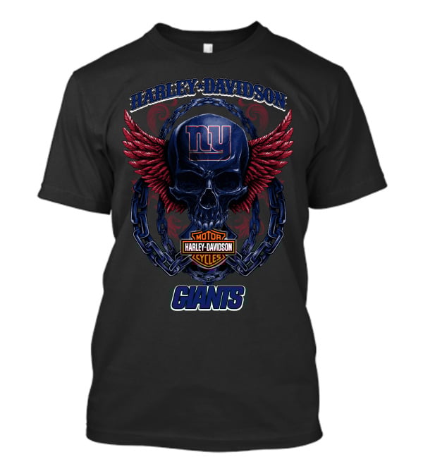Harley Davidson Motor Cycles New York Giants T-Shirt