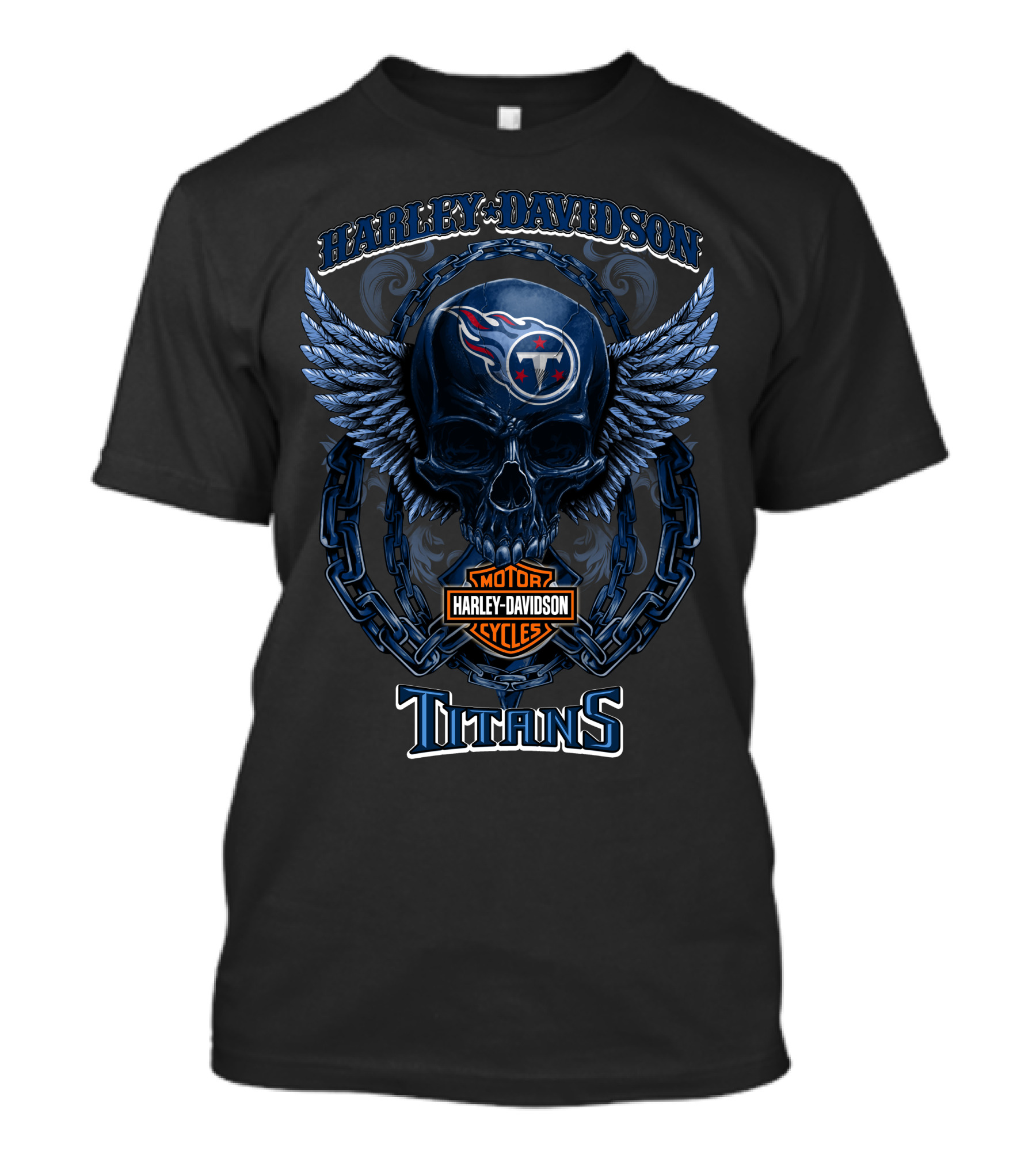 Harley Davidson Motor Cycles Tennessee Titans T-Shirt