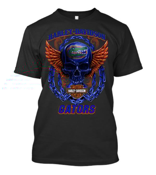 Harley Davidson Florida Gators Motor Cycles T-Shirt