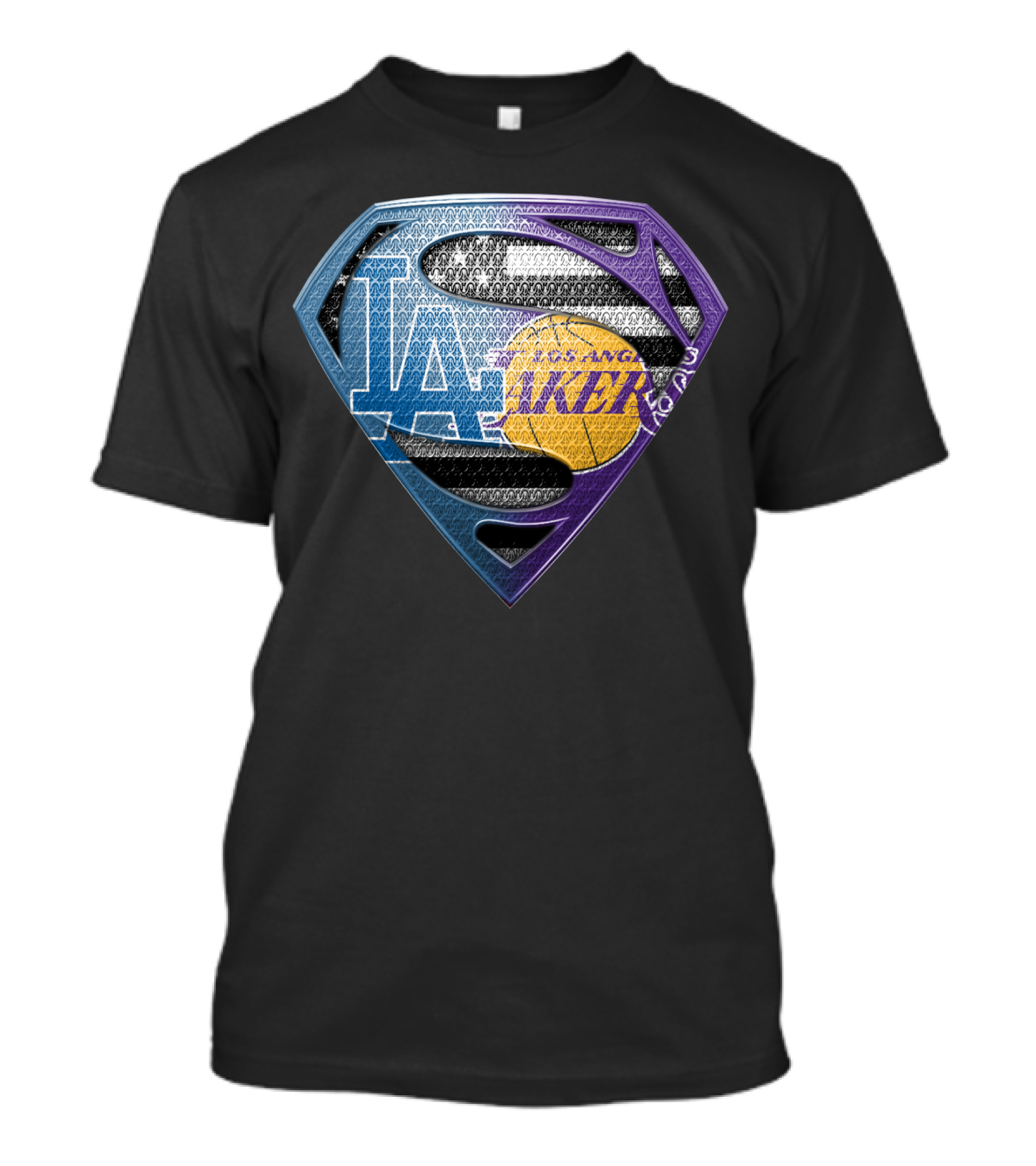 Lakers Superman Logo Los Angeles Basketball Icon Sspus156 T-Shirt