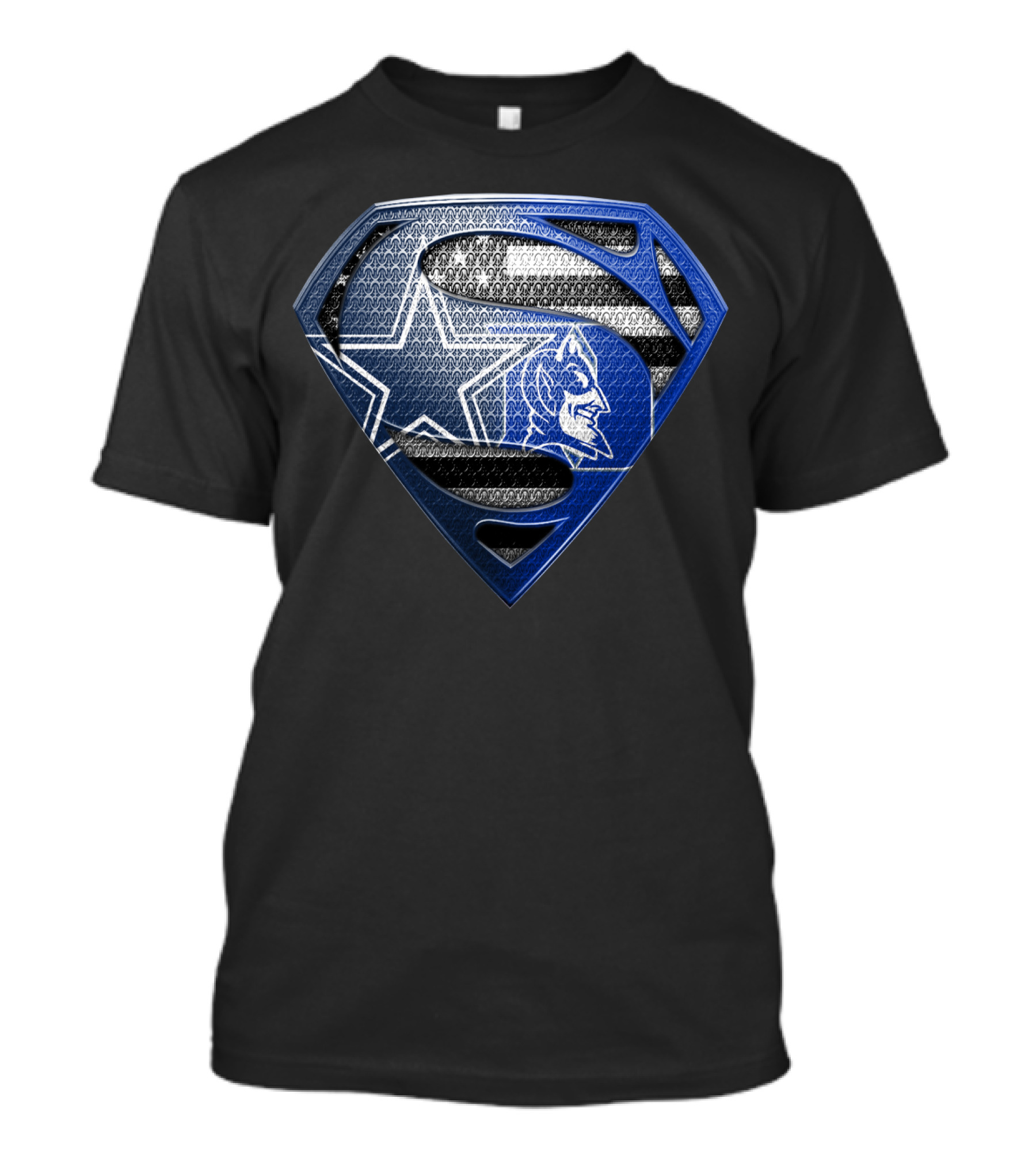 Superman Blue Star Wolf T-Shirt
