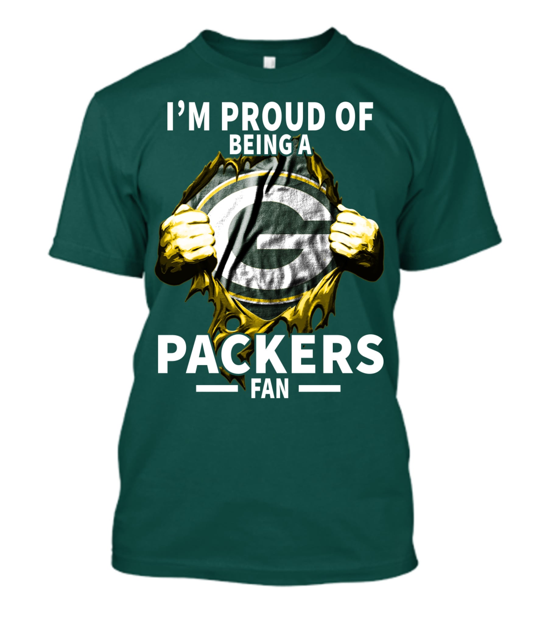 I'm Proud Of Being A Packers Fan T-Shirt
