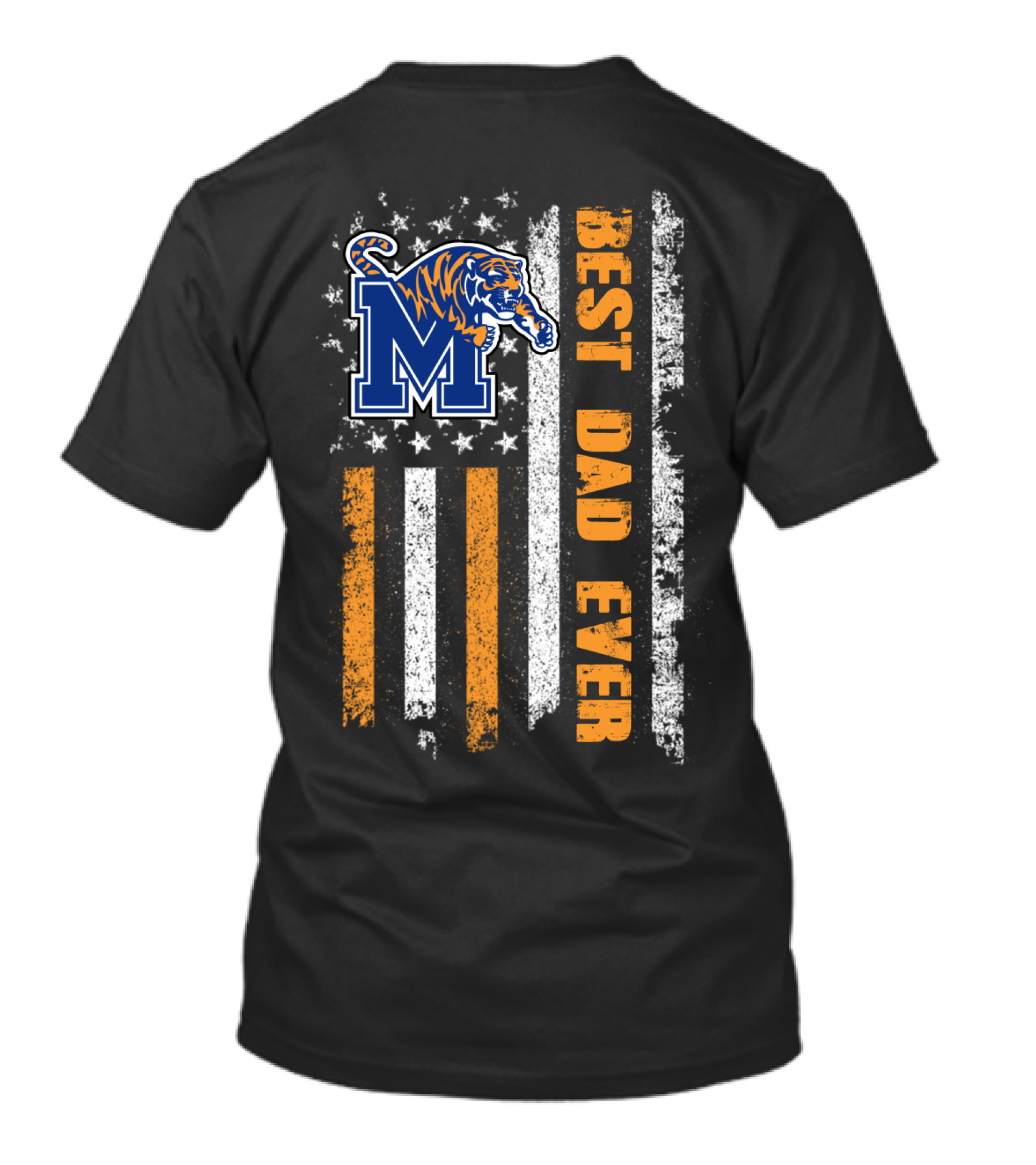 Memphis Tigers Best Dad Ever Flag 049 T-Shirt