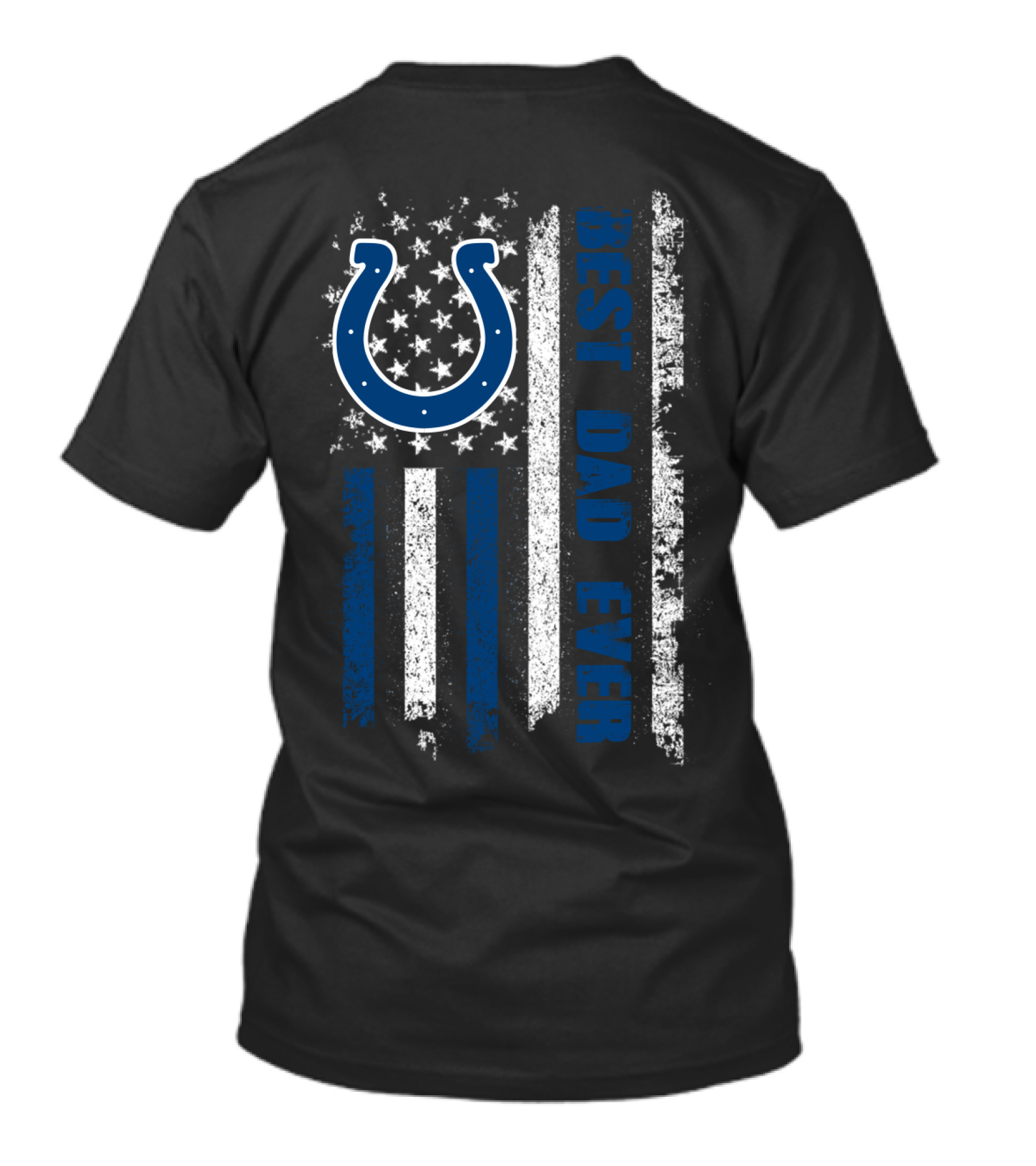 Best Dad Ever Colts American Flag T-Shirt