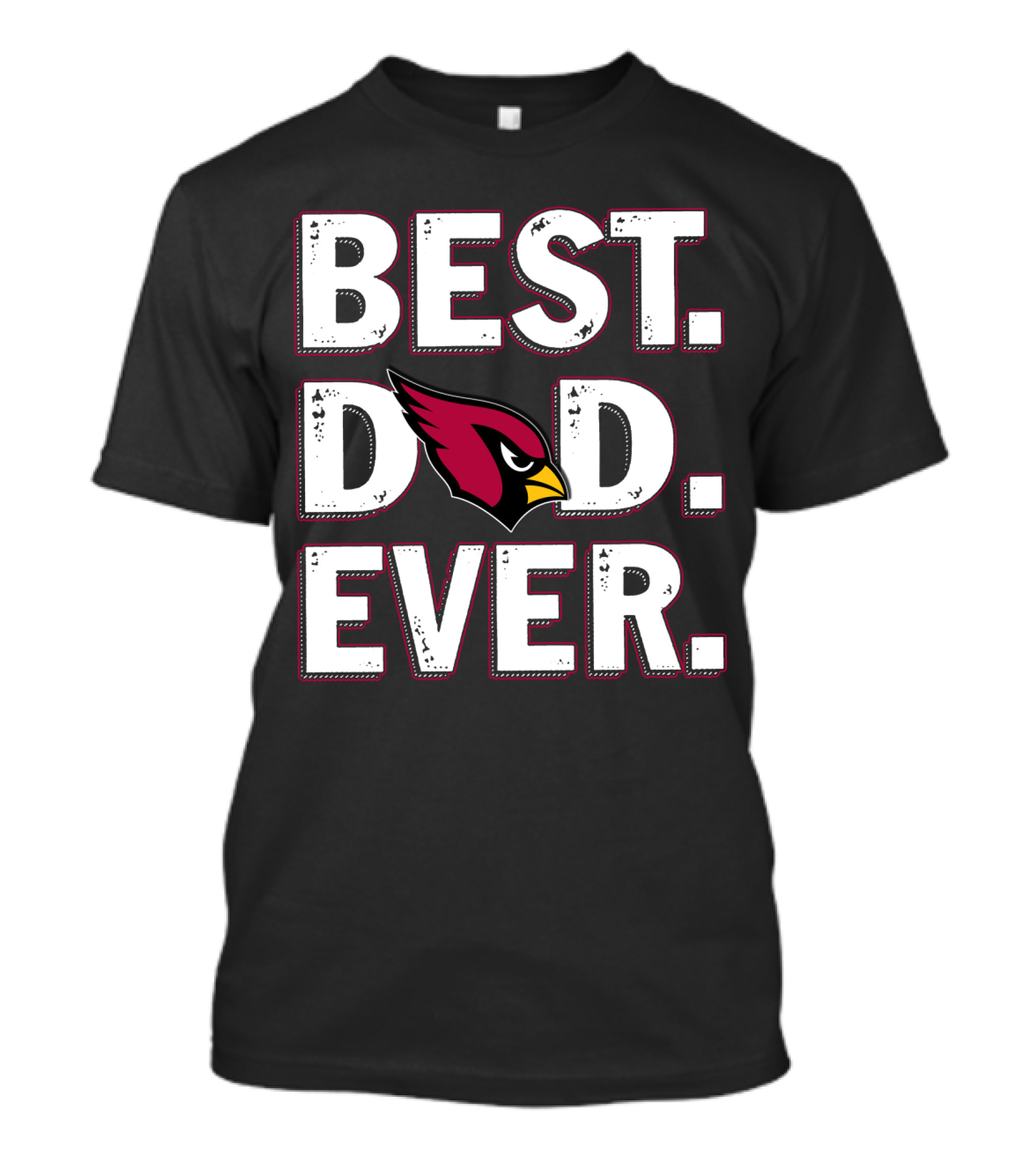 Best Dad Ever Cardinals Fan Gift T-Shirt