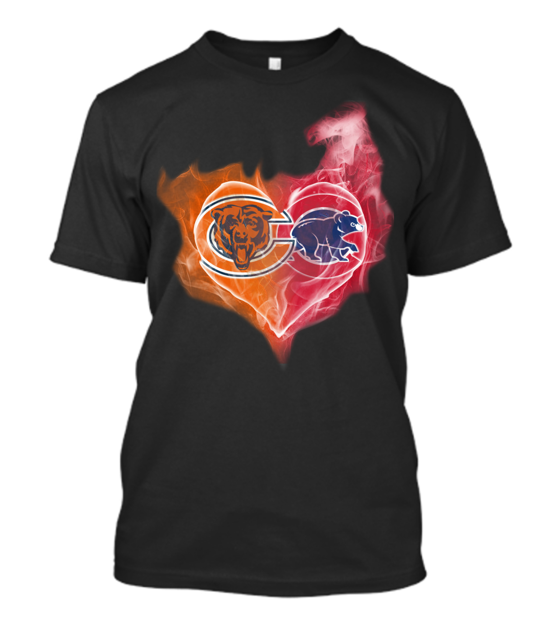 Chicago Bears Crossover Heartfire T-Shirt