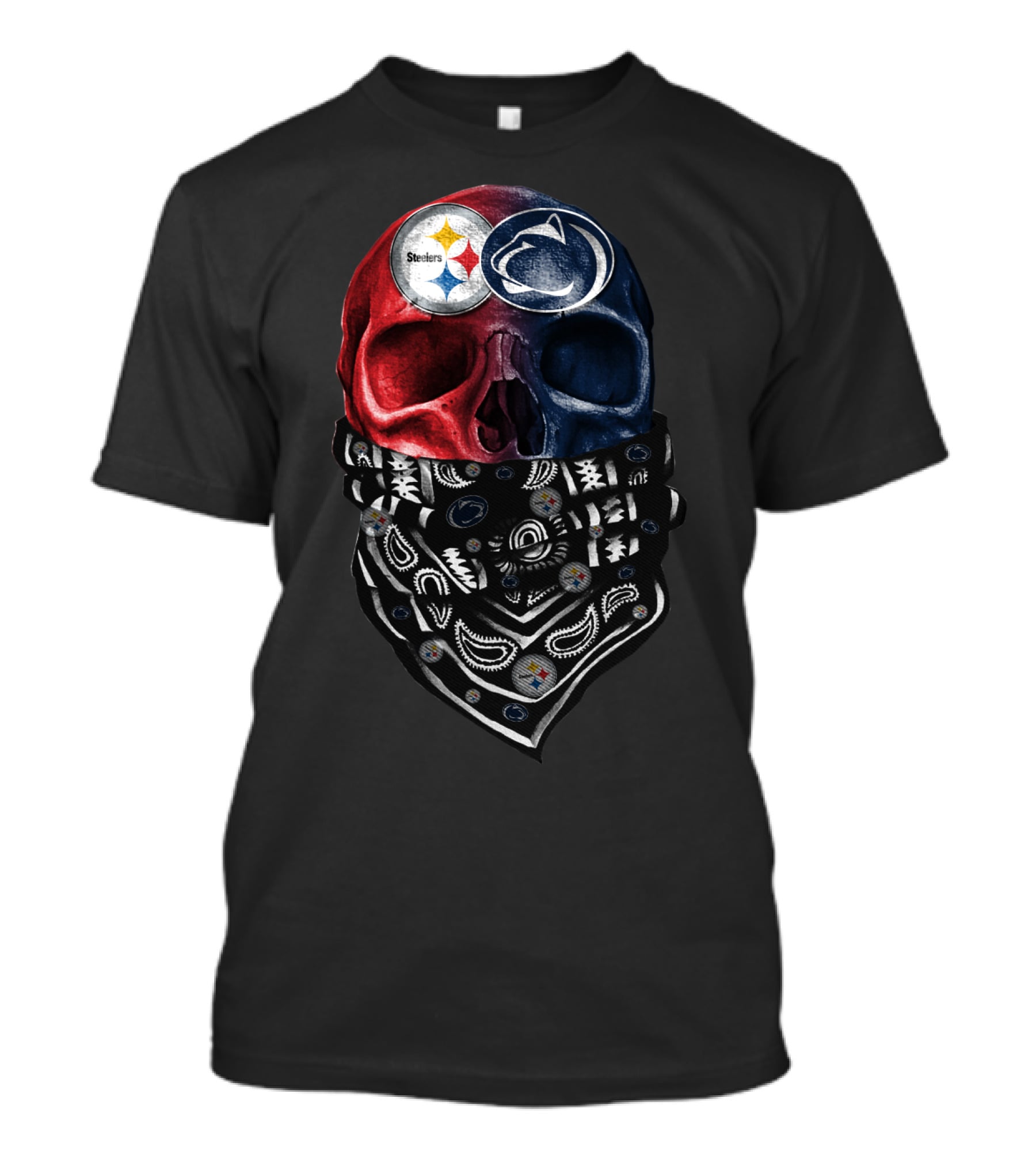 Steelers Penn State Skull Bandana T-Shirt